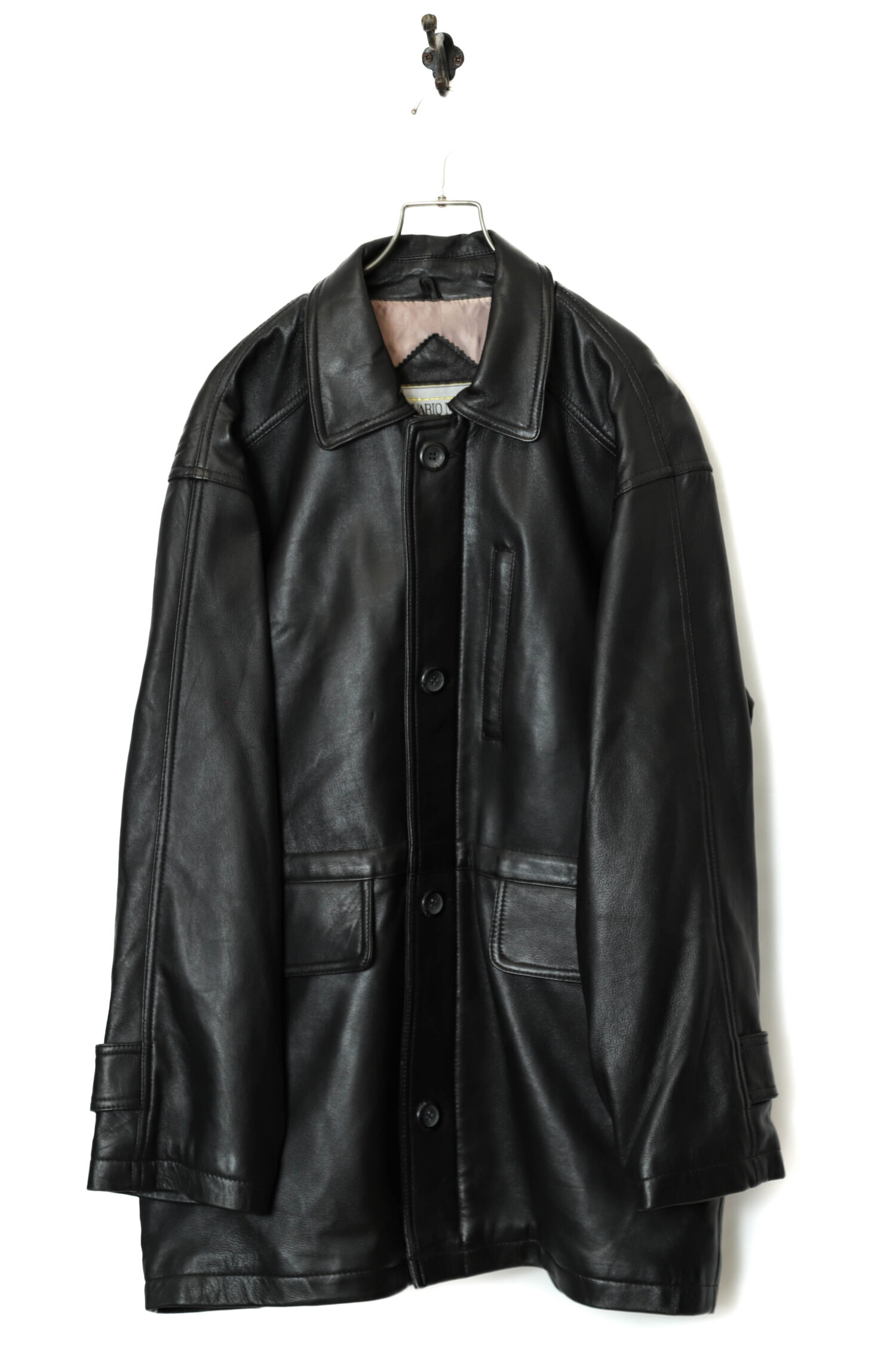 VINTAGE LAMB LEATHER COVERALL JACKET/L