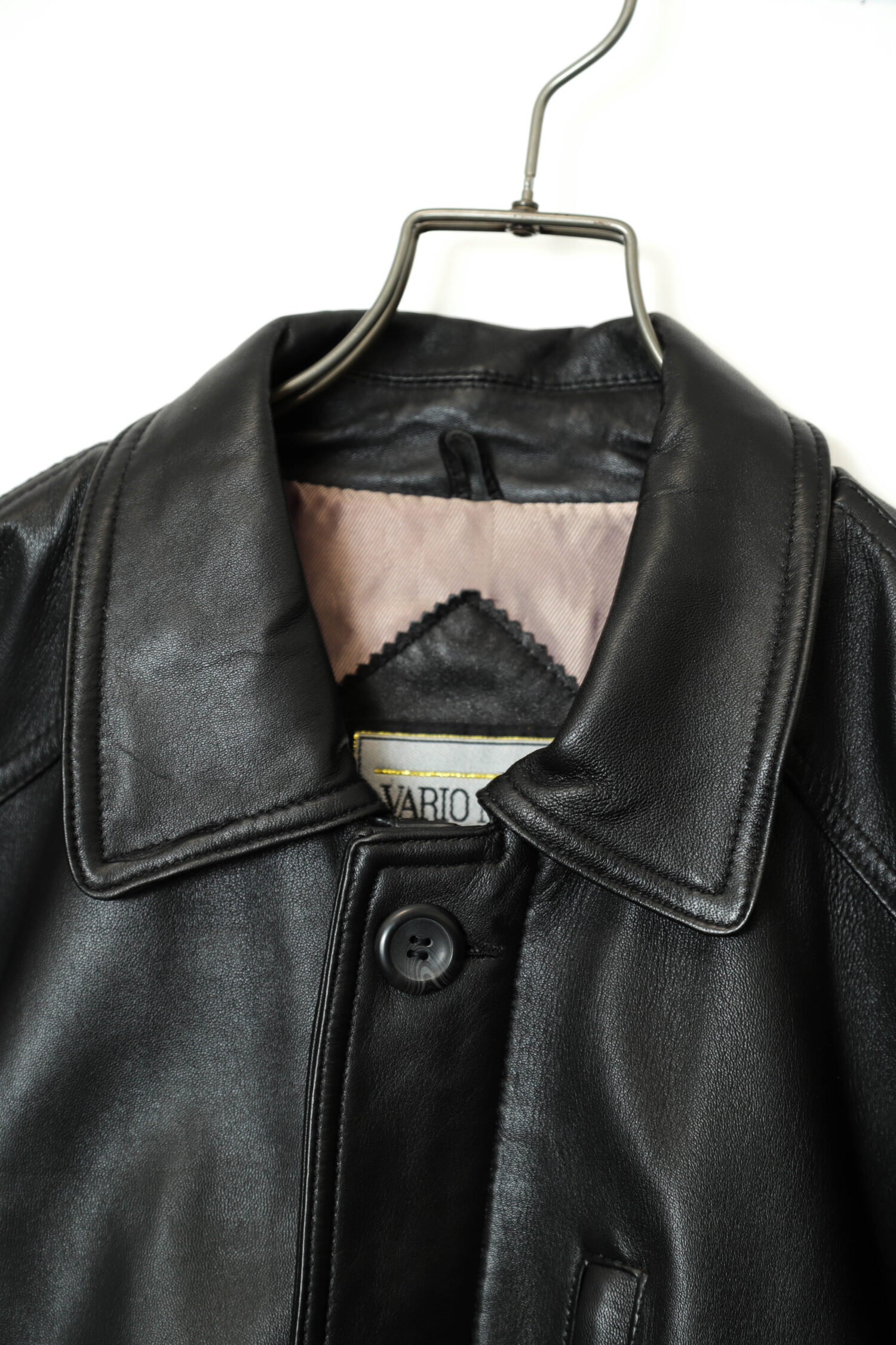 Alternative view of VINTAGE LAMB LEATHER COVERALL JACKET/L