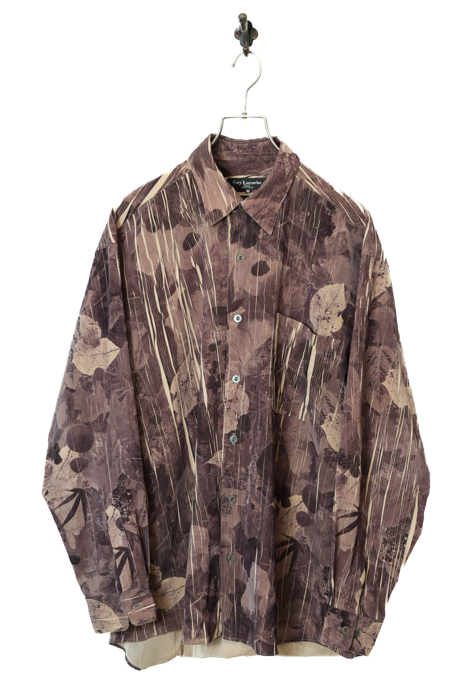 USED GUY LAROCHE PRINTED SHIRT/XL