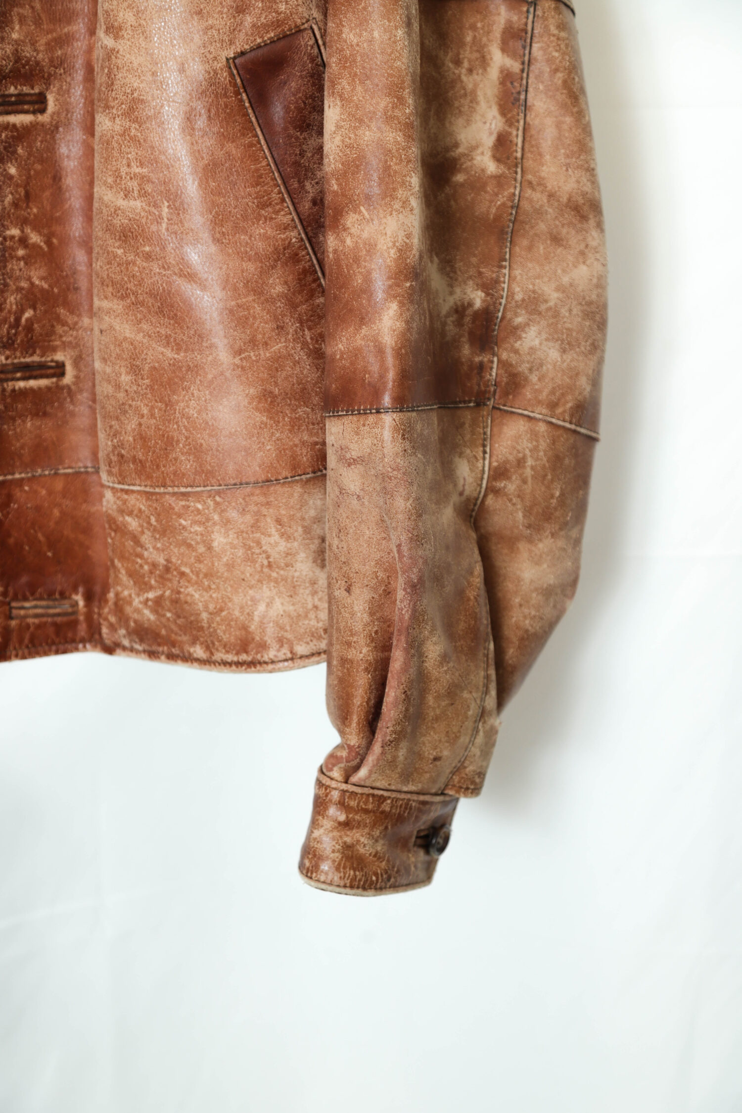USED EMPORIO ARMANI LEATHER JACKET/XL | 古着屋FERANTRACING【公式 