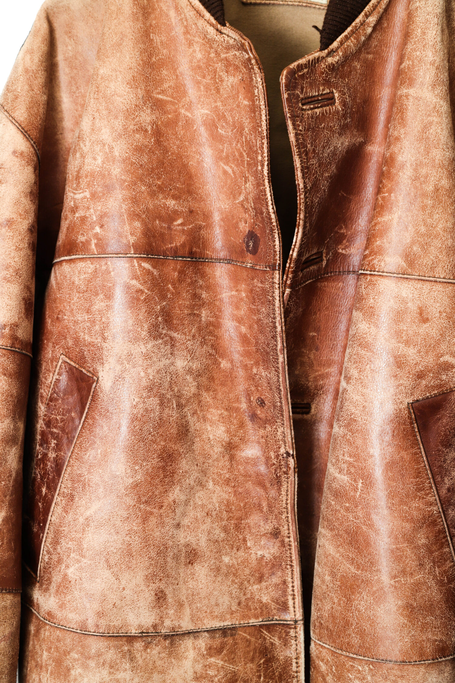 USED EMPORIO ARMANI LEATHER JACKET/XL | 古着屋FERANTRACING【公式