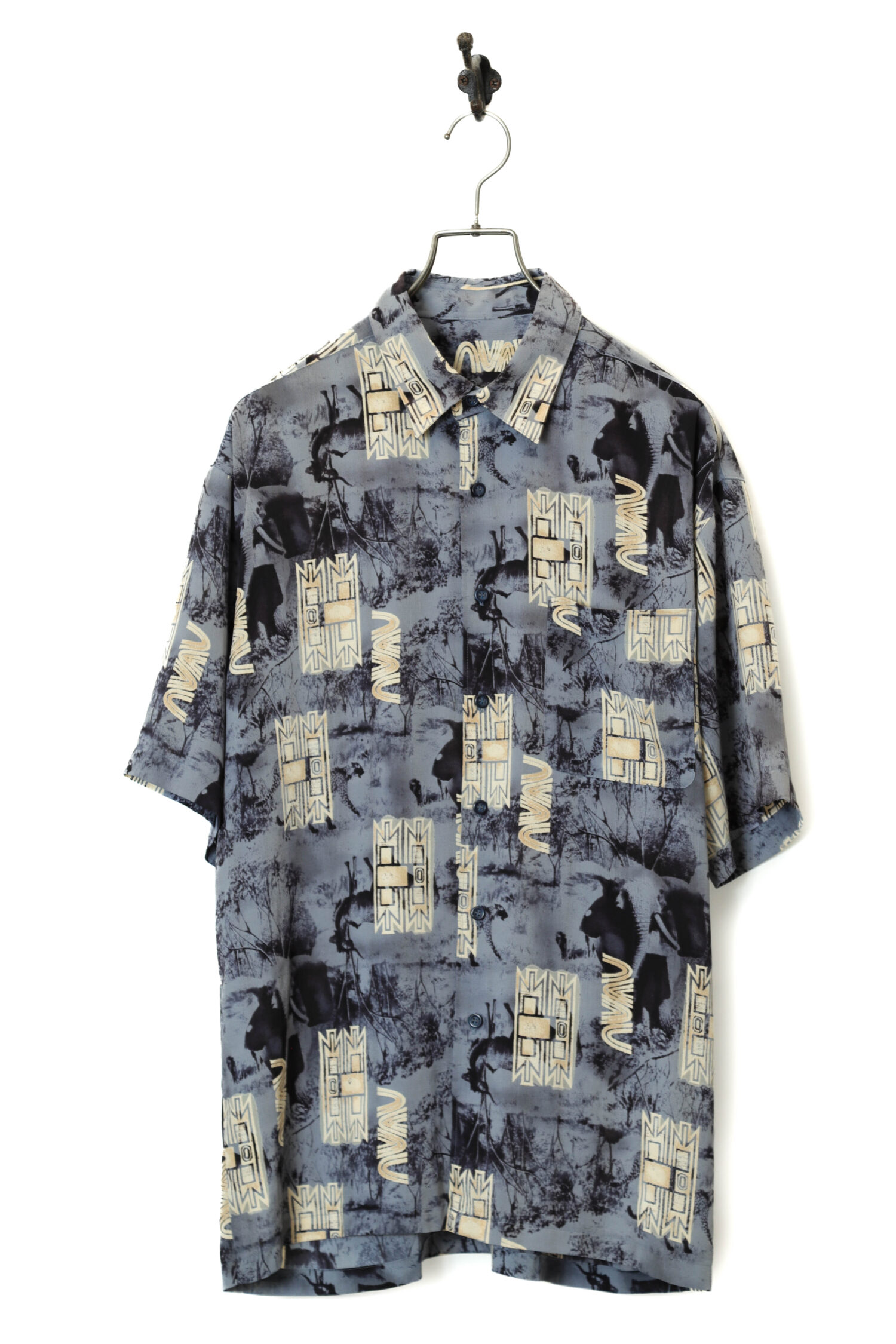 VINTAGE PRINTED SHIRT/L