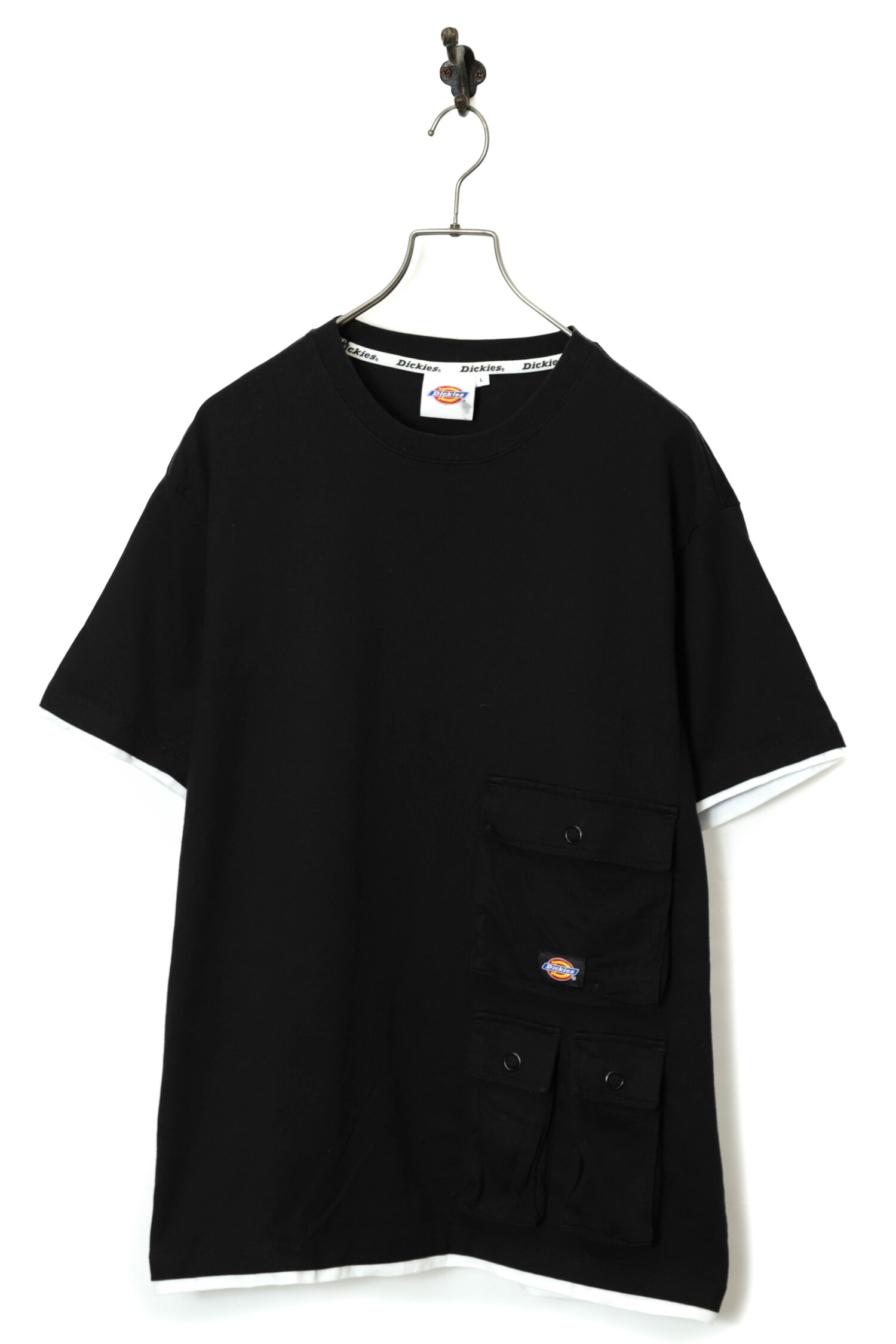 USED DICKIES MILITARY DESIGN T-SHIRT/L