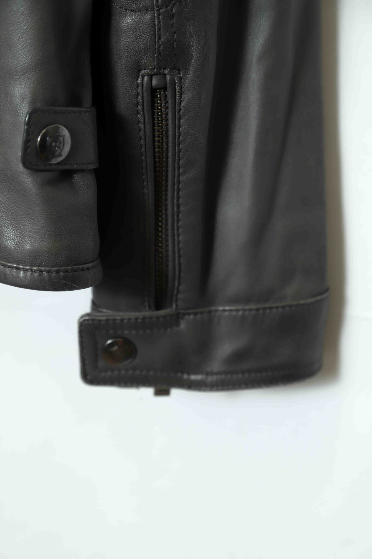 USED MASSIMO DUTTI LEATHER SINGLE RIDERS JACKET/L | 古着屋