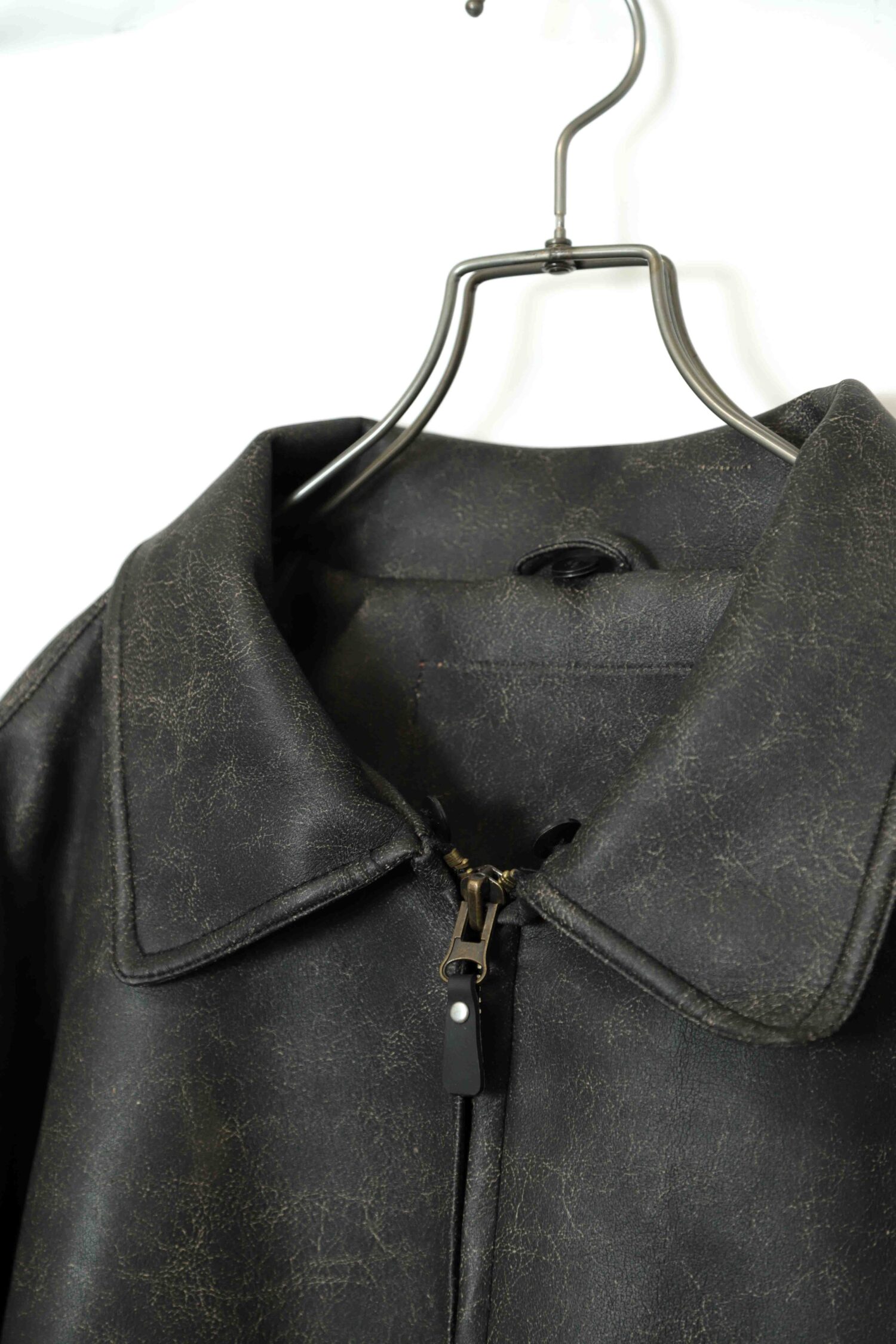 Alternative view of VINTAGE FAKE LEATHER FLIGHT BOMBER JAKCET/XL