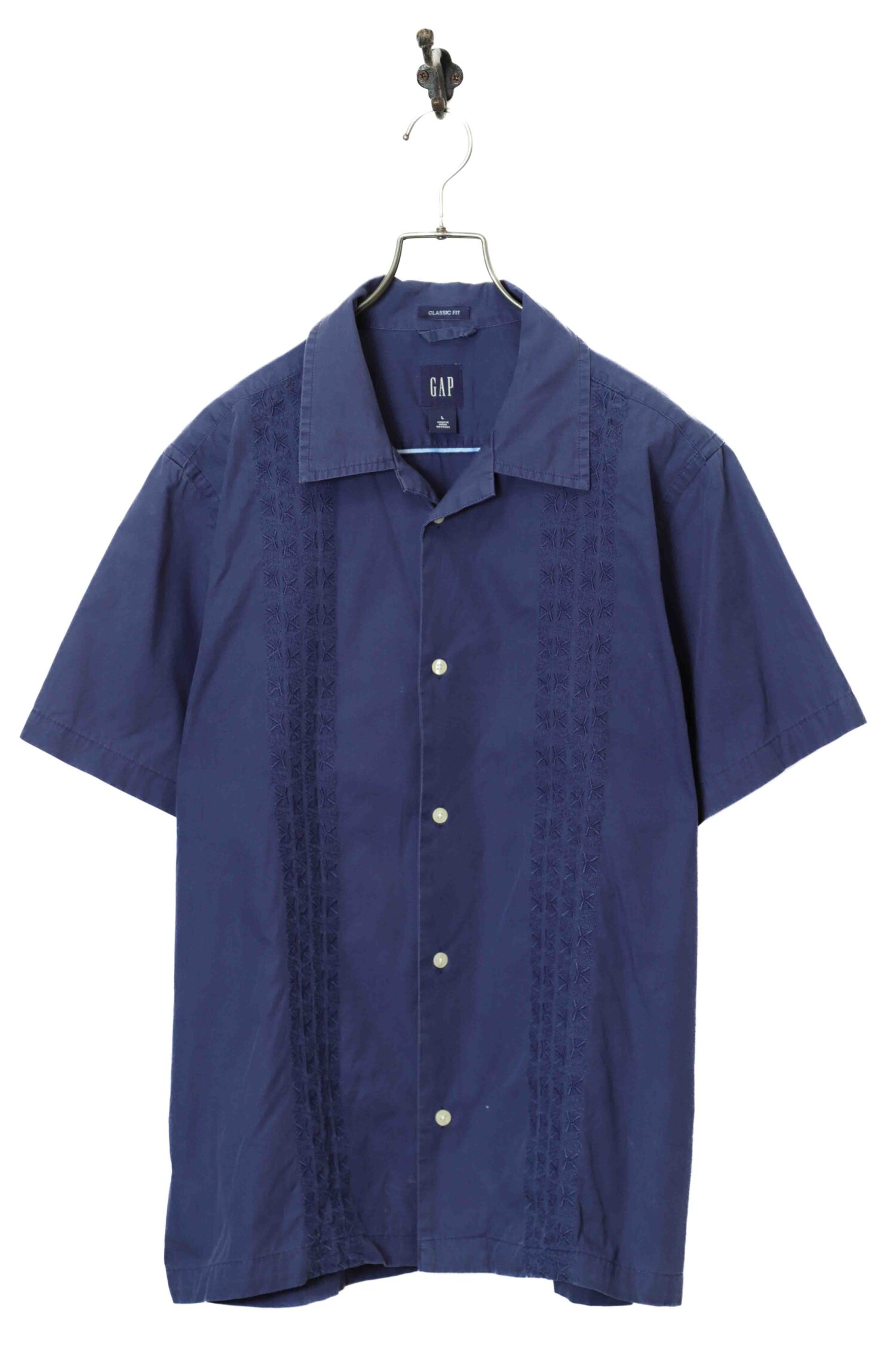USED GAP OPEN COLLAR SHIRT/L