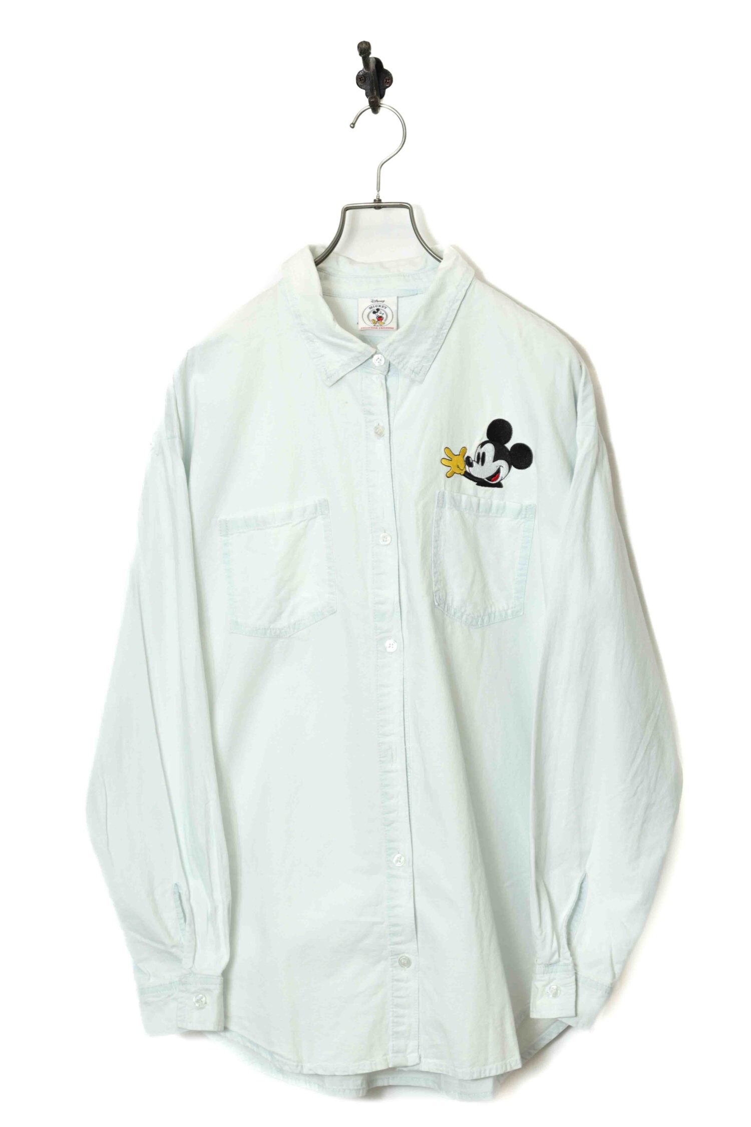 USED DISNEY EMBROIDERY SHIRT/L
