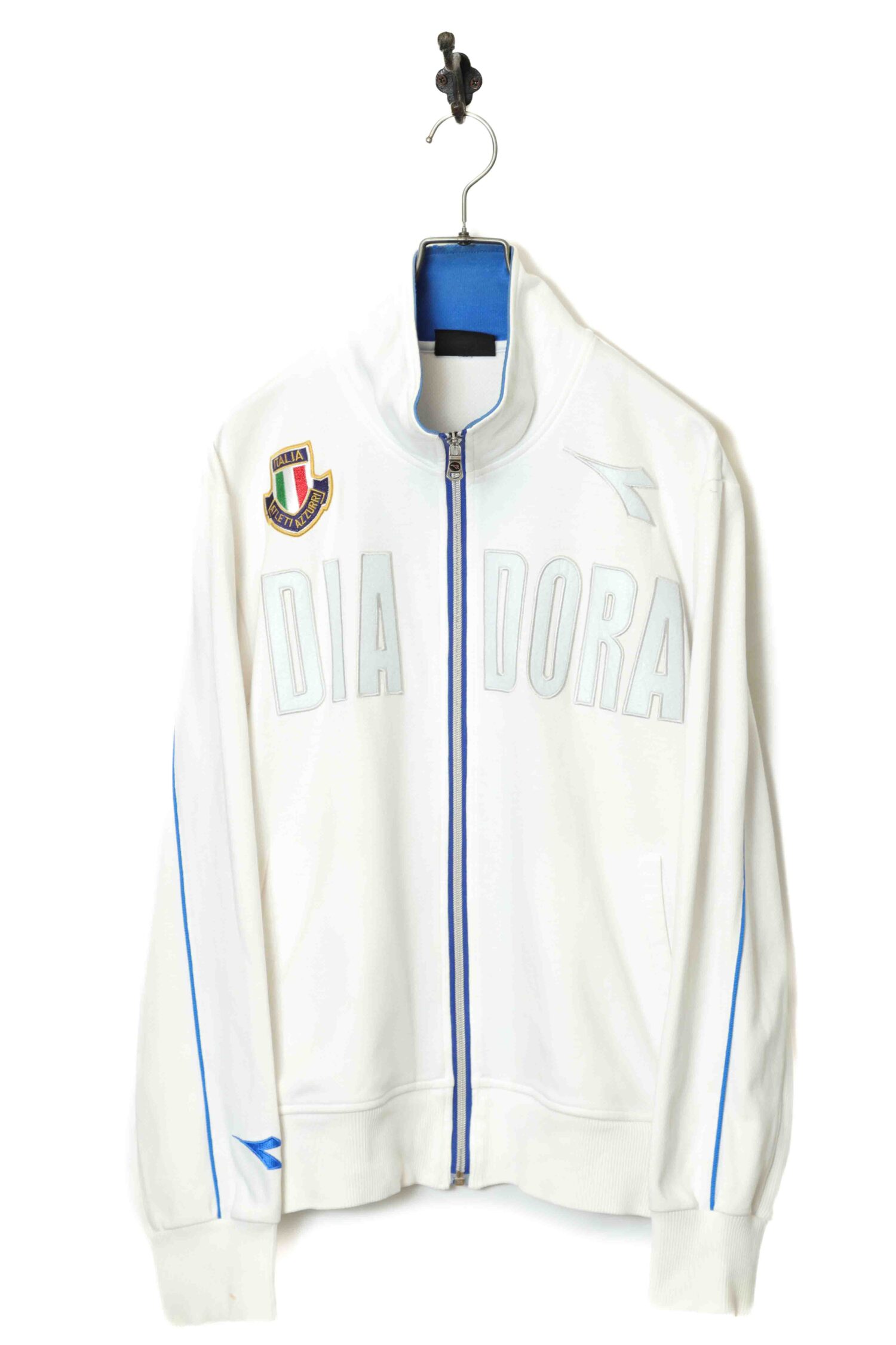 DIADORA 各所ロゴ刺繍入り 大きめ 2枚生地 古着 フルジップジャケット USED DIADORA TRACK JACKET/L | 古着屋FERANTRACING【公式】|東京