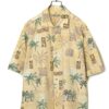 VINTAGE PRINTED SHORT SLEEVE SHIRT/L