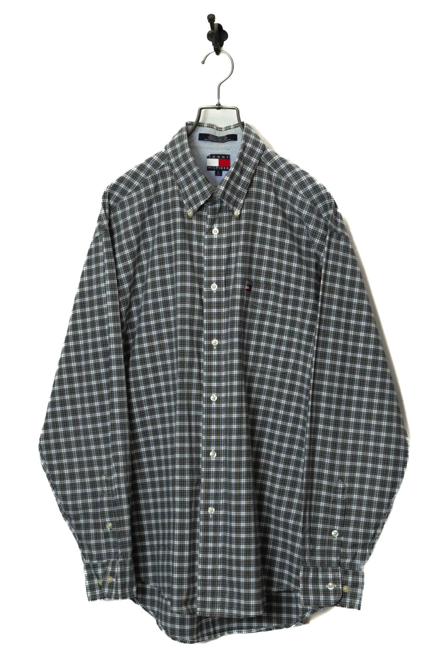 USED TOMMY HILFIGER CHECK SHIRT/L