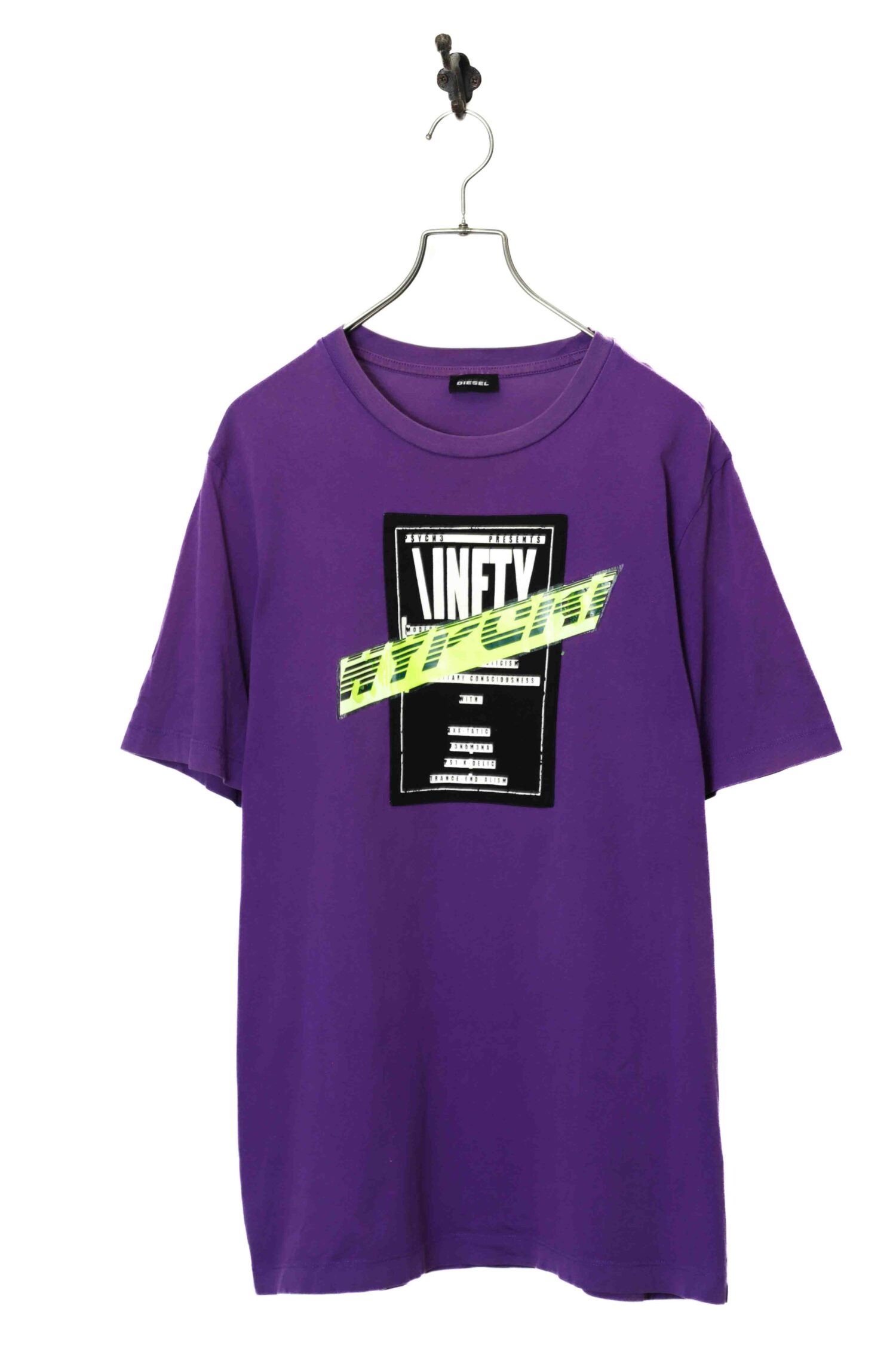 USED DIESEL PRINTED T-SHIRT/L