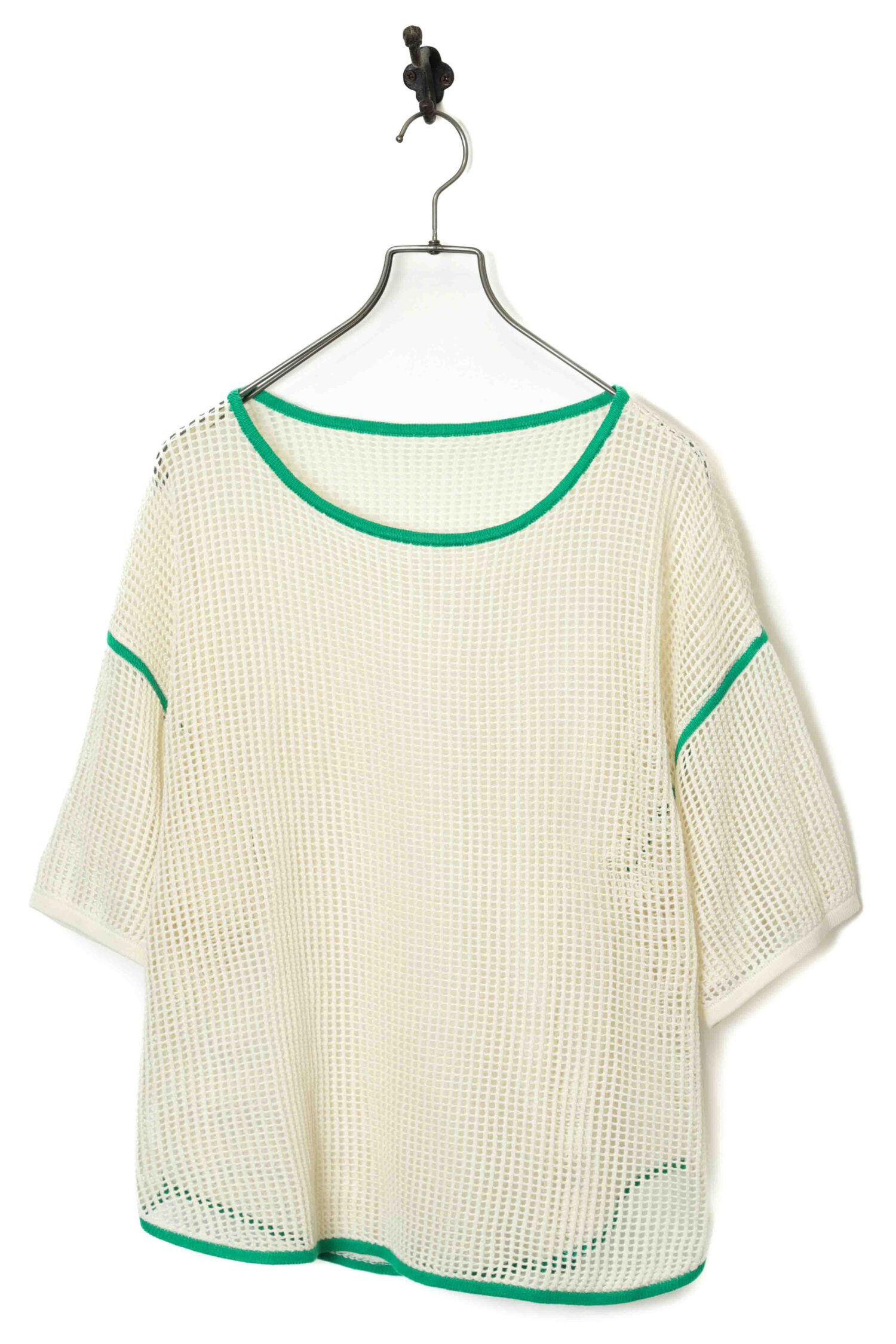 VINTAGE MESH KNIT PULL-OVER T-SHIRT/XL