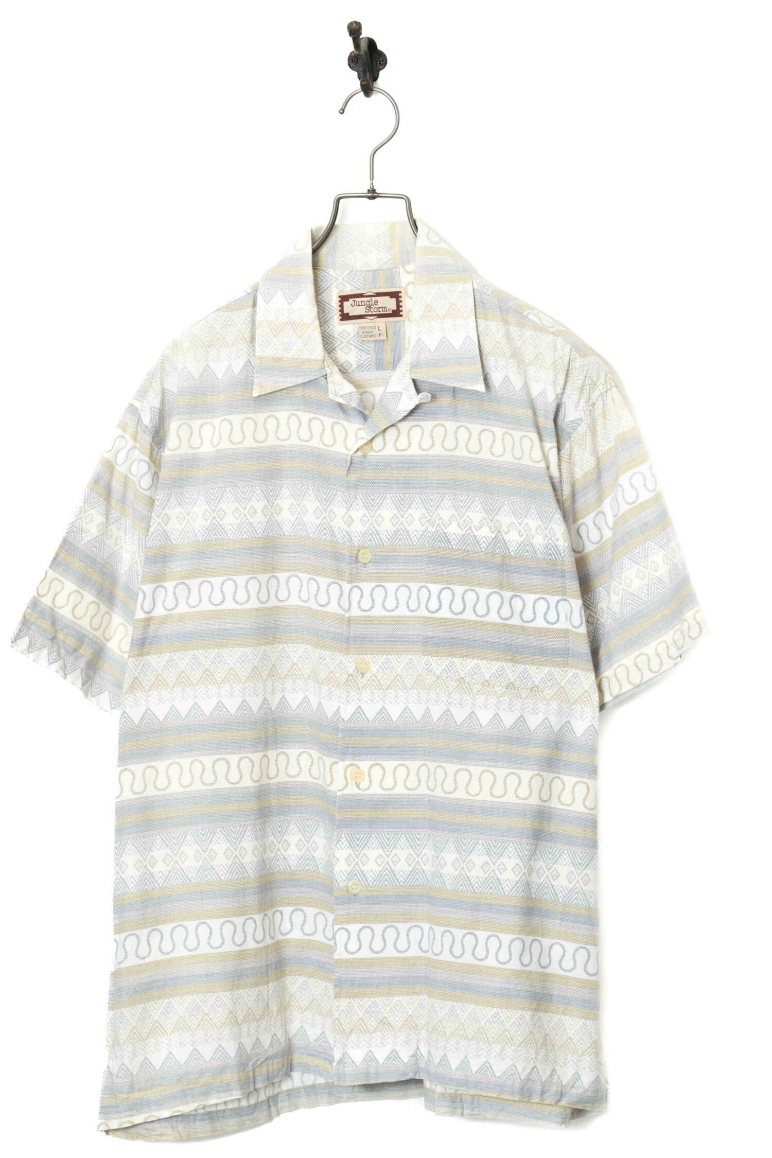 VINTAGE DESIGN PRINTED SHIRT/L