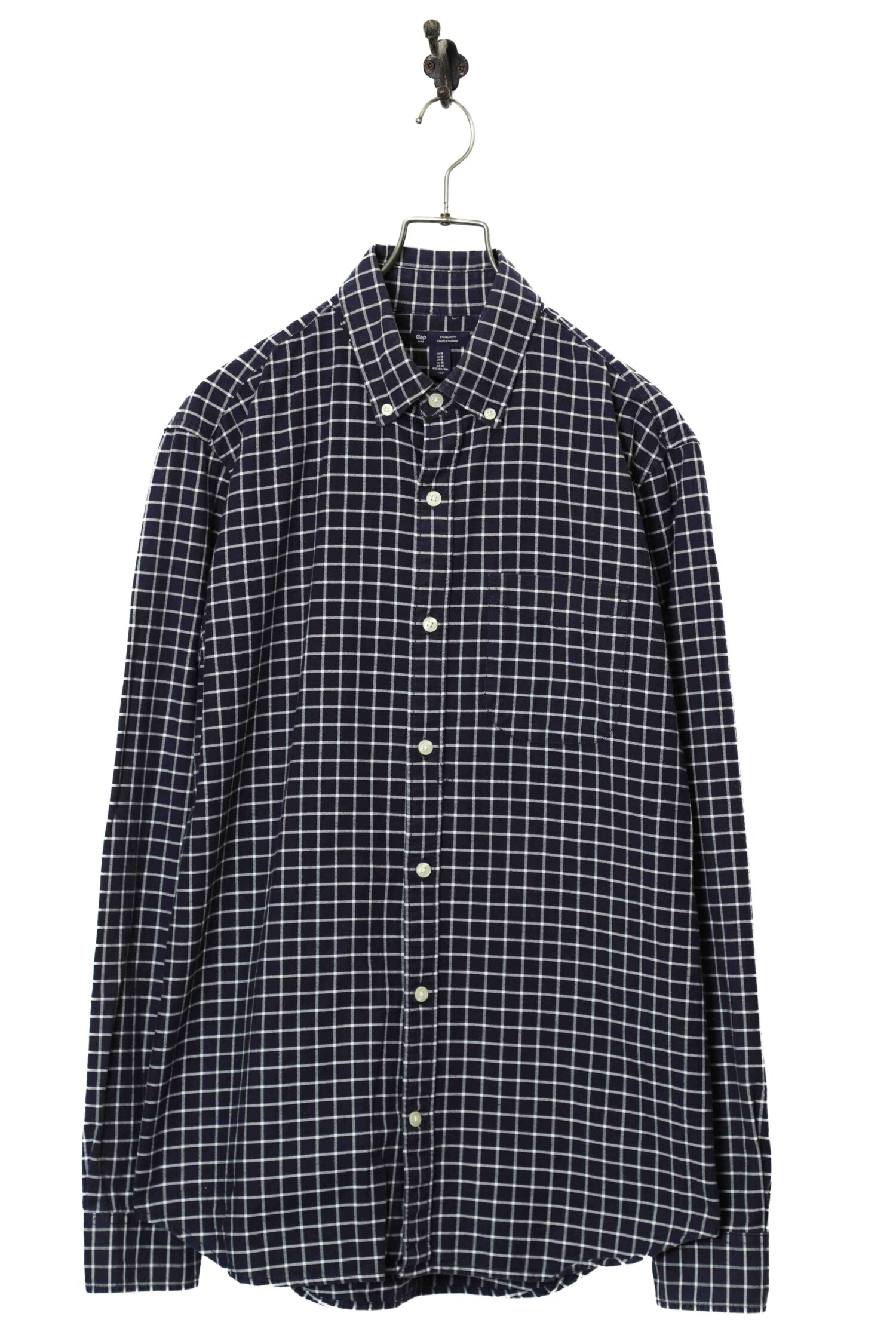 USED GAP CHECK SHIRT/M