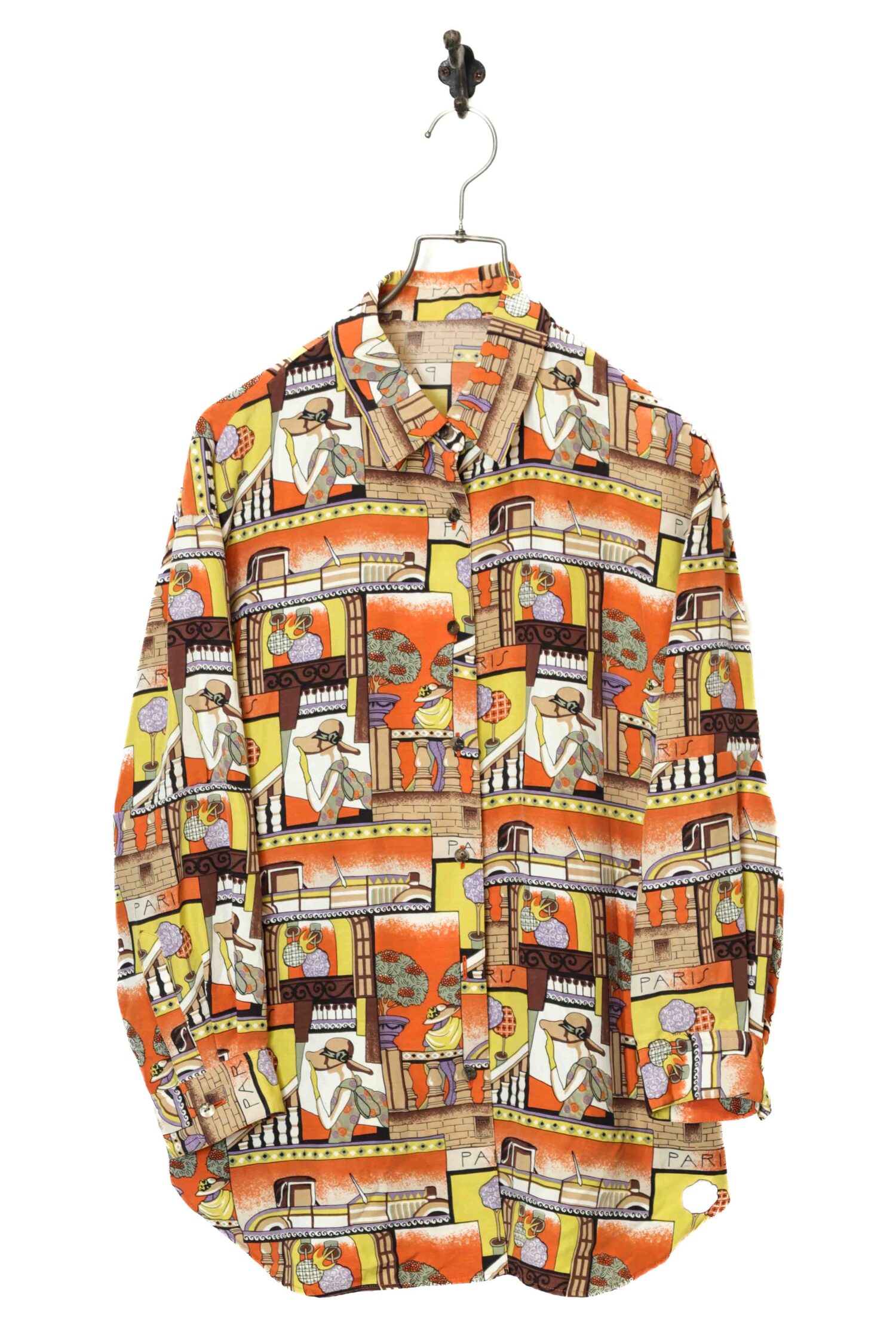 VINTAGE PRINTED SHIRT/L