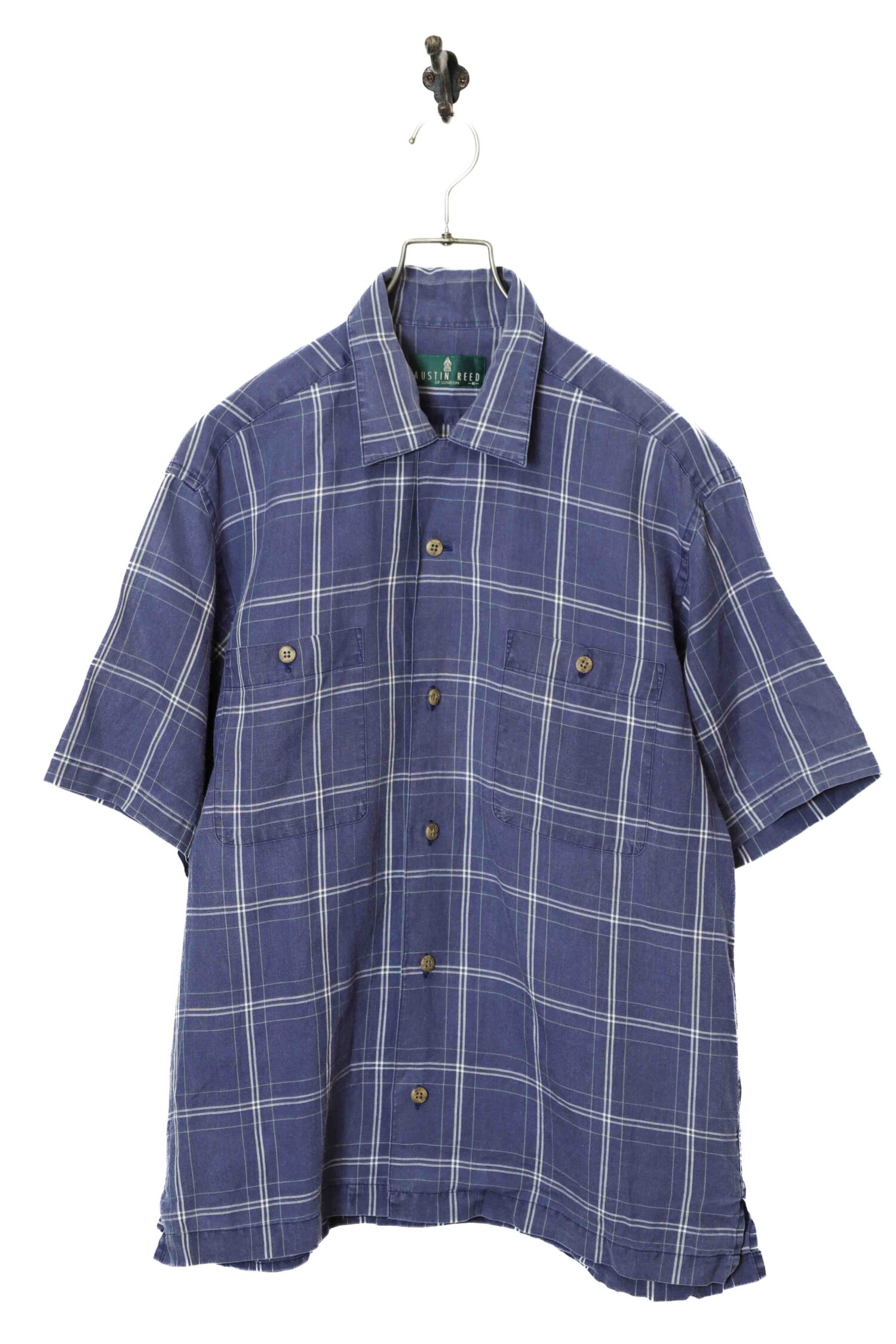 USED AUSTIN REED CHECK PATTERN SHIRT/L