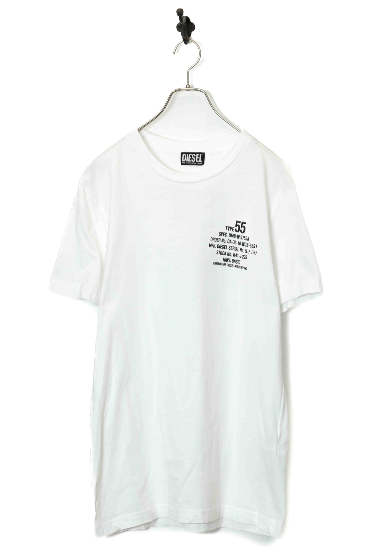 USED DIESEL PRINTED T-SHIRT/L
