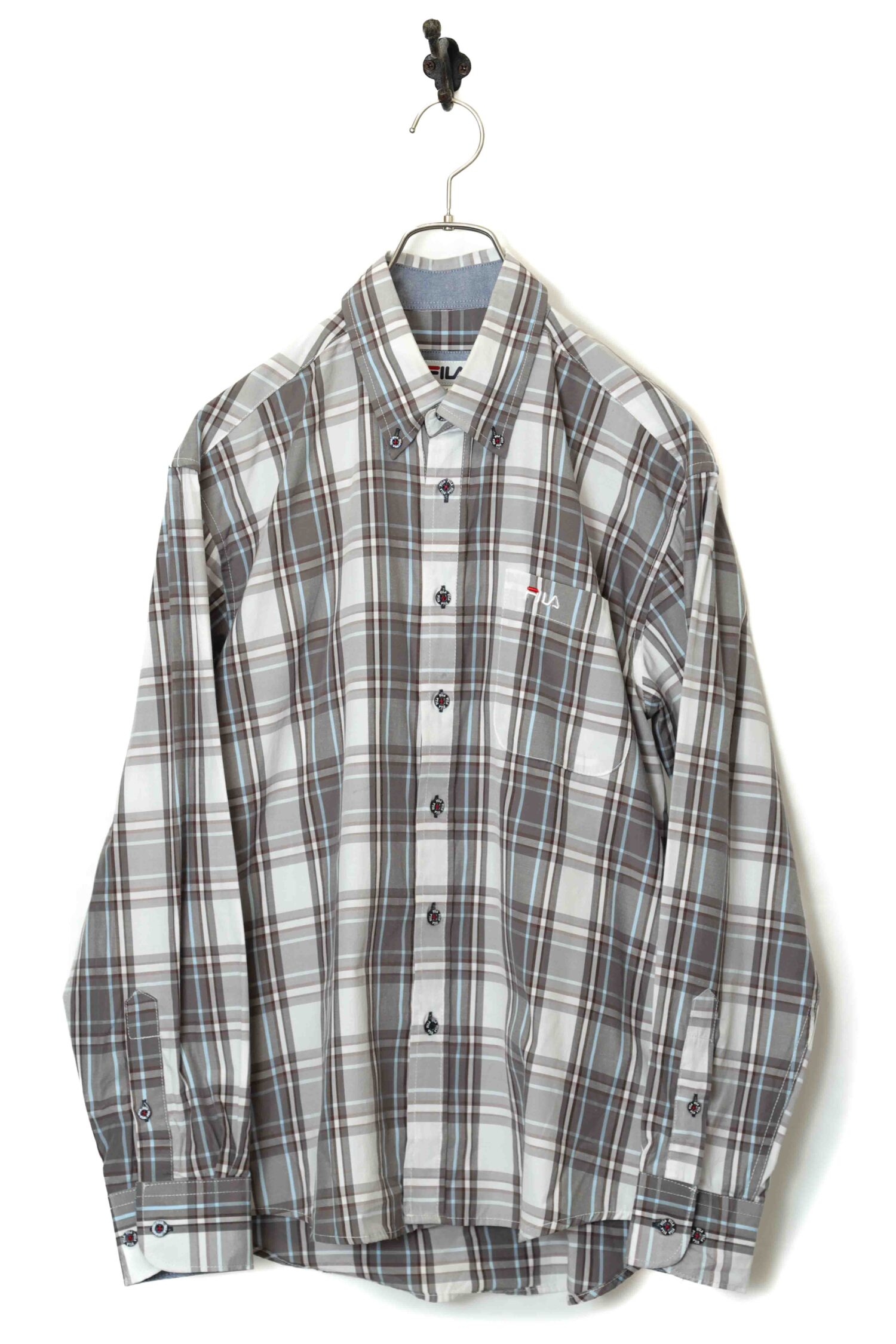 USED FILA CHECK SHIRT/M