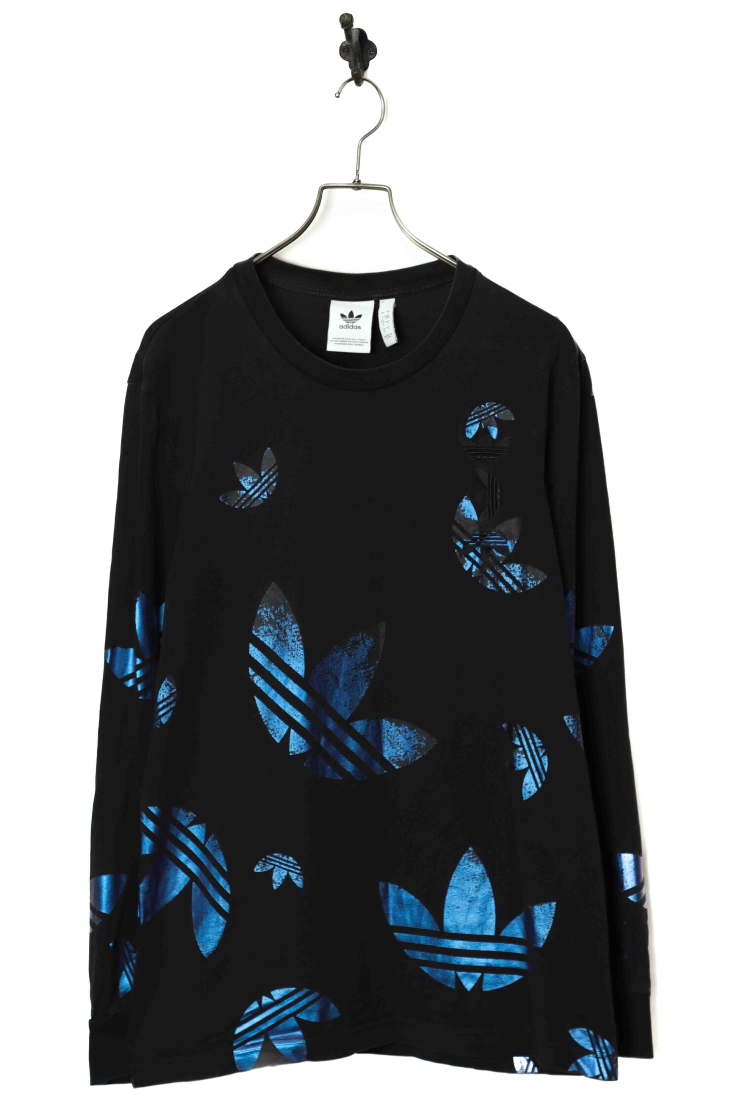 USED ADIDAS PRINTED LONG SLEEVE T-SHIRT/L