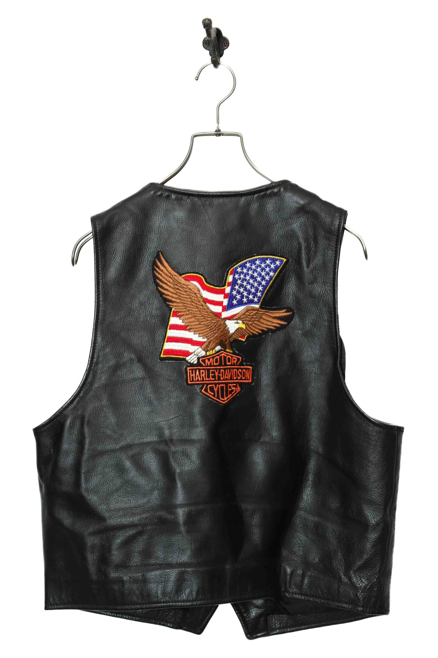 VINTAGE COW LEATHER VEST/M