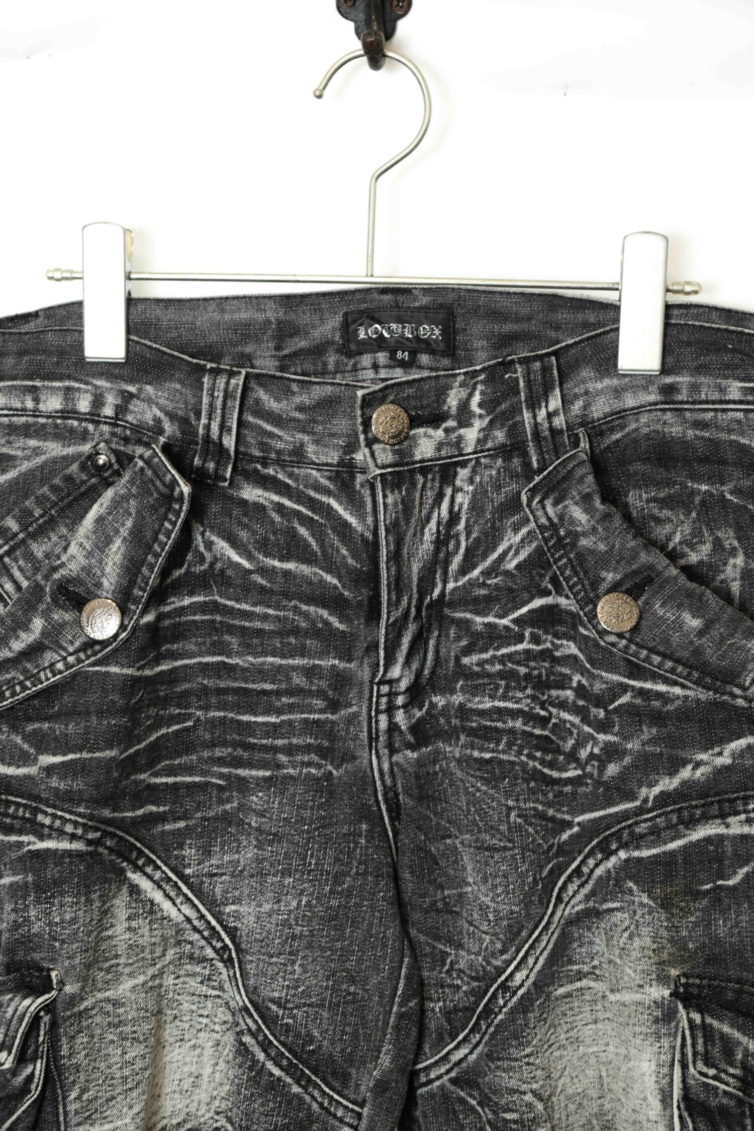 Alternative view of USED DENIM CARGO FLARE PANTS/W82