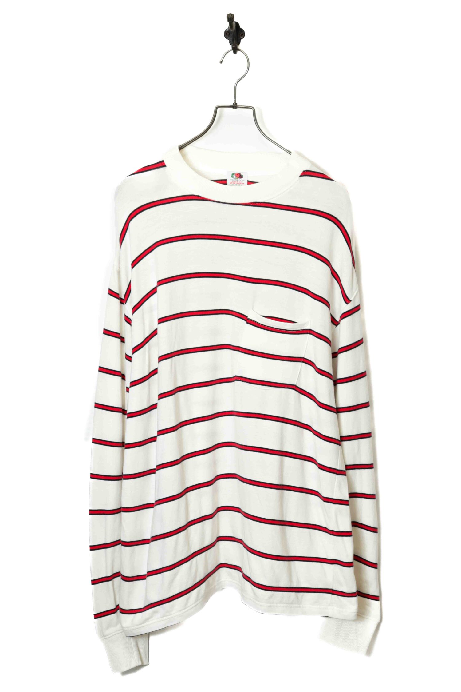 USED BORDER LONG SLEEVE T-SHIRT/L