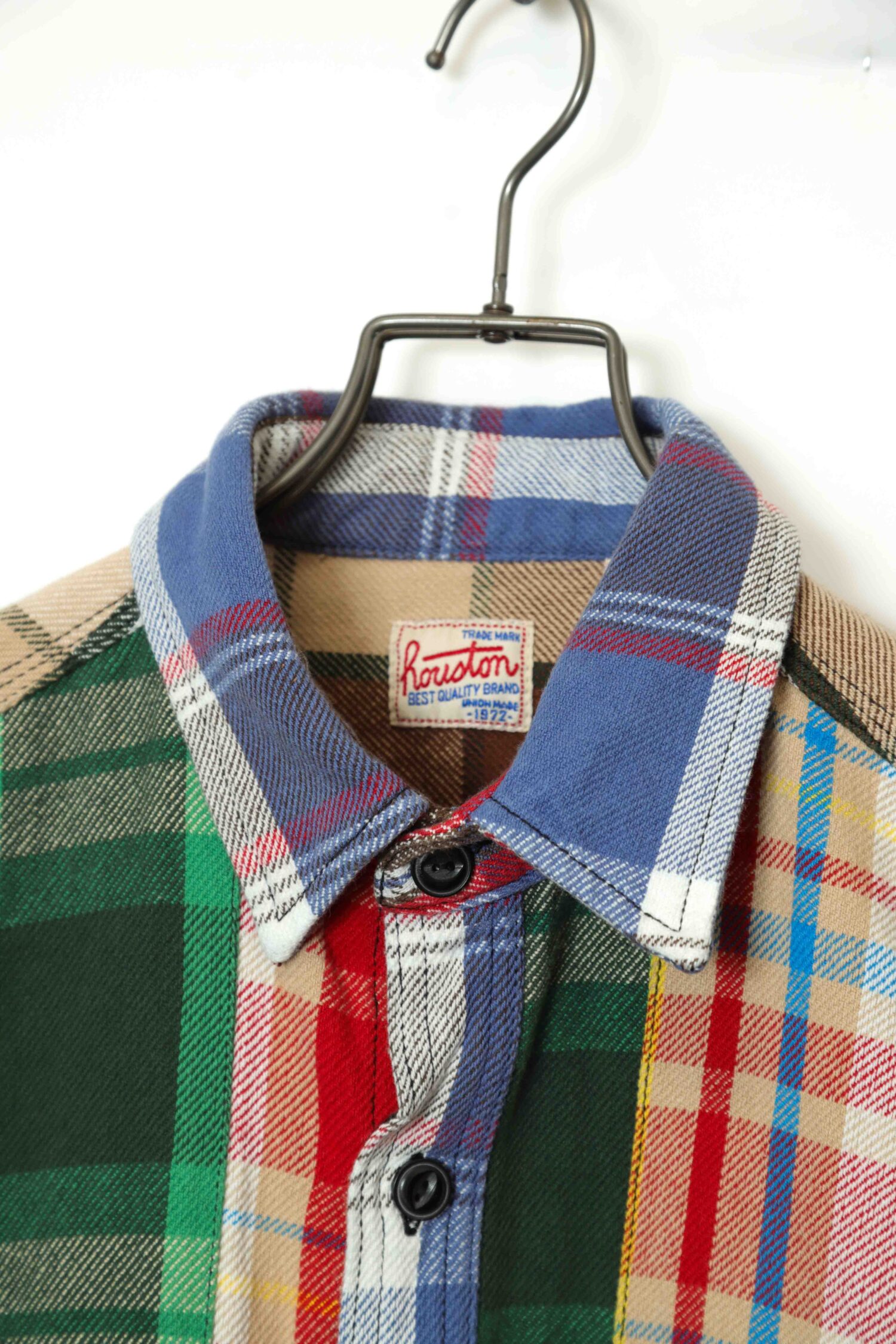 Alternative view of VINTAGE CHECK PATTERN SHIRT/L