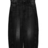 VINTAGE BLACK WIDE PANTS/W96