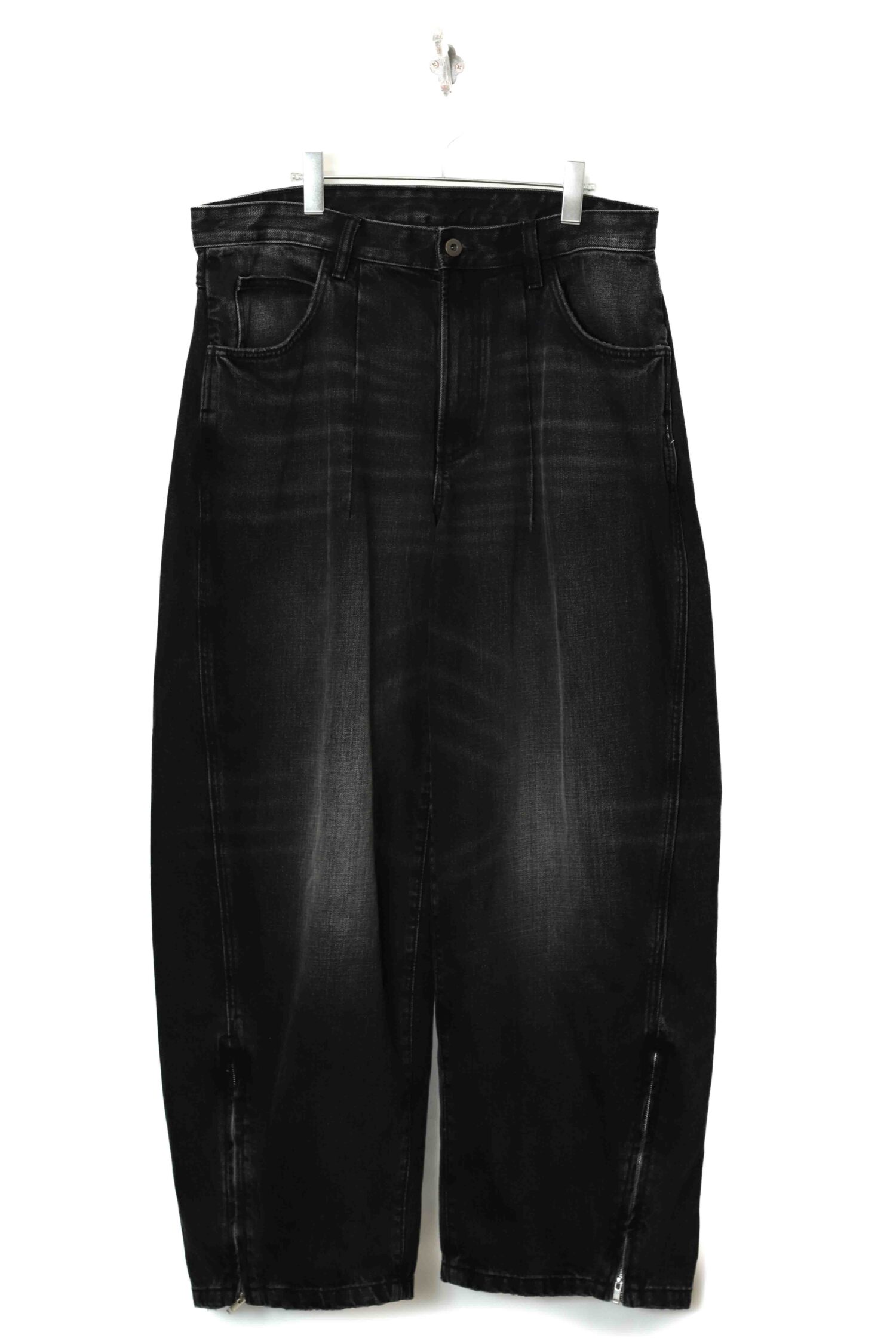 VINTAGE BLACK WIDE PANTS/W96