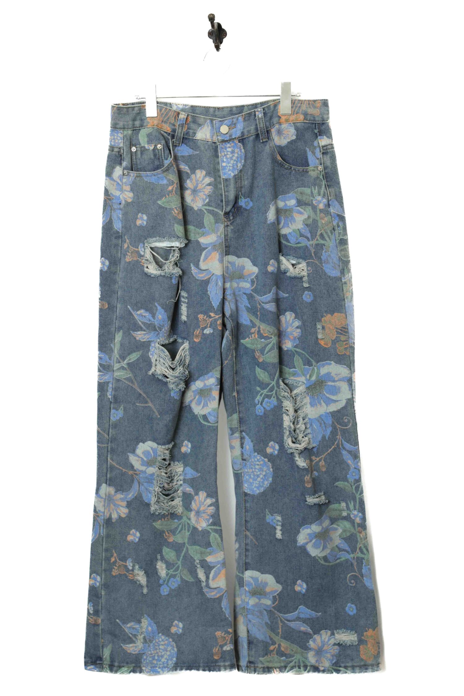 VINTAGE PRINTED FLARE PANTS/W82