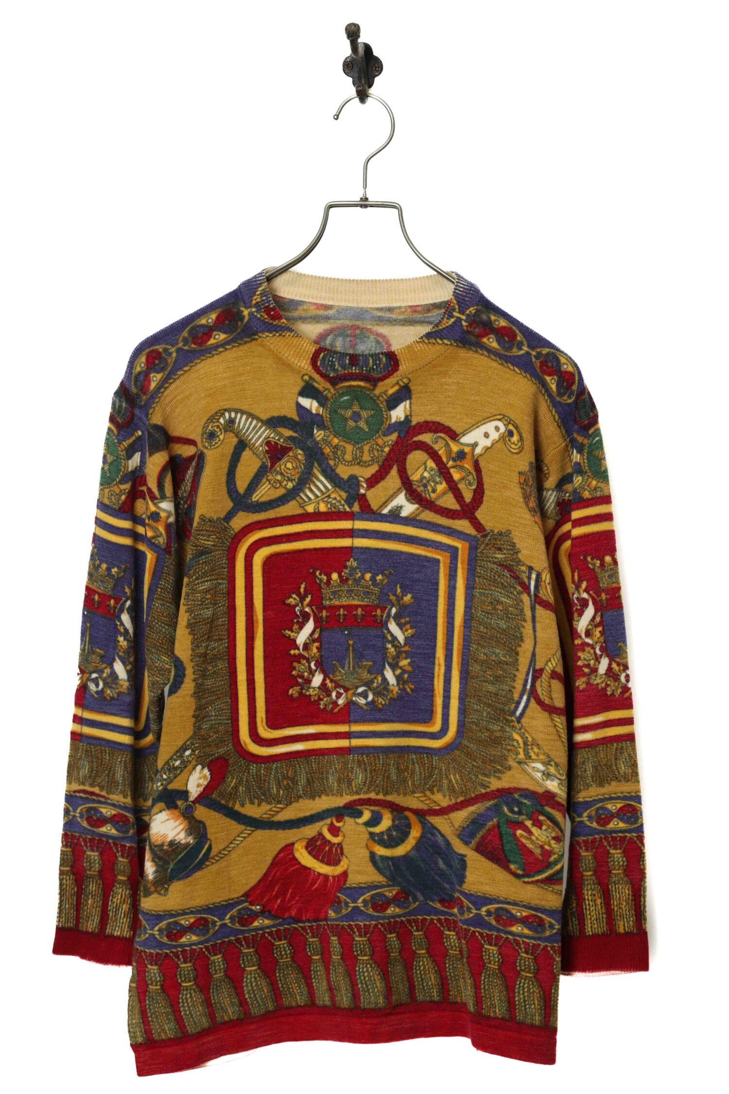 VINTAGE PRINTED KNITED SWEATR/M