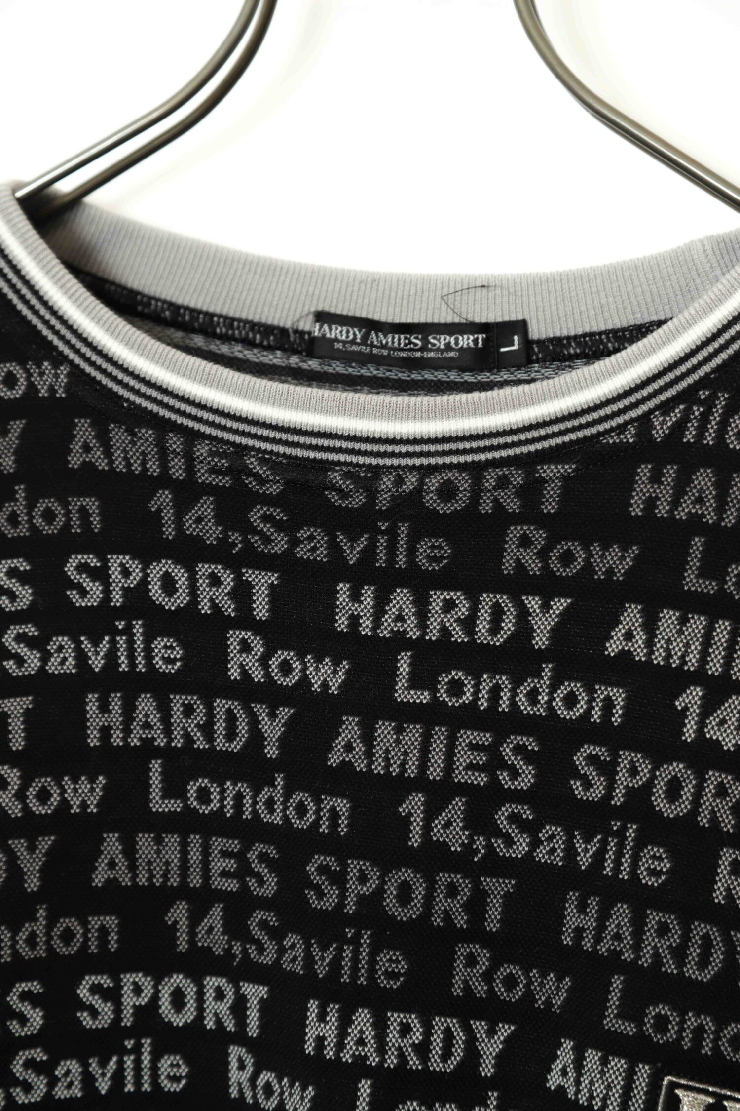 Alternative view of USED JACQUARD KNITTED T-SHIRT/HARDY AMIES/L