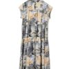 VINTAGE PRINTED ONE-PIECE DRESS/L