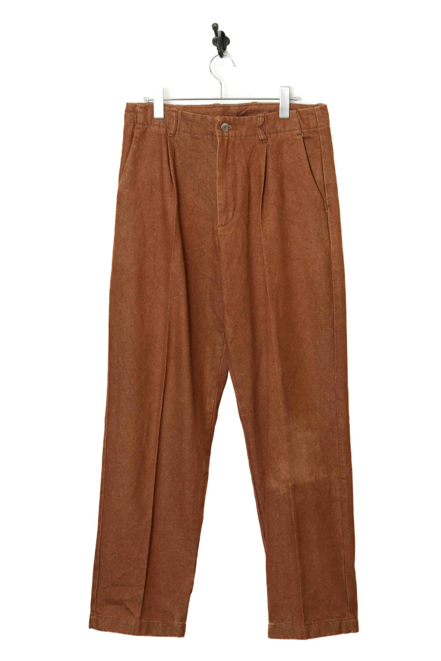 VINTAGE COTTON PLEATED DRESS PANTS/W80