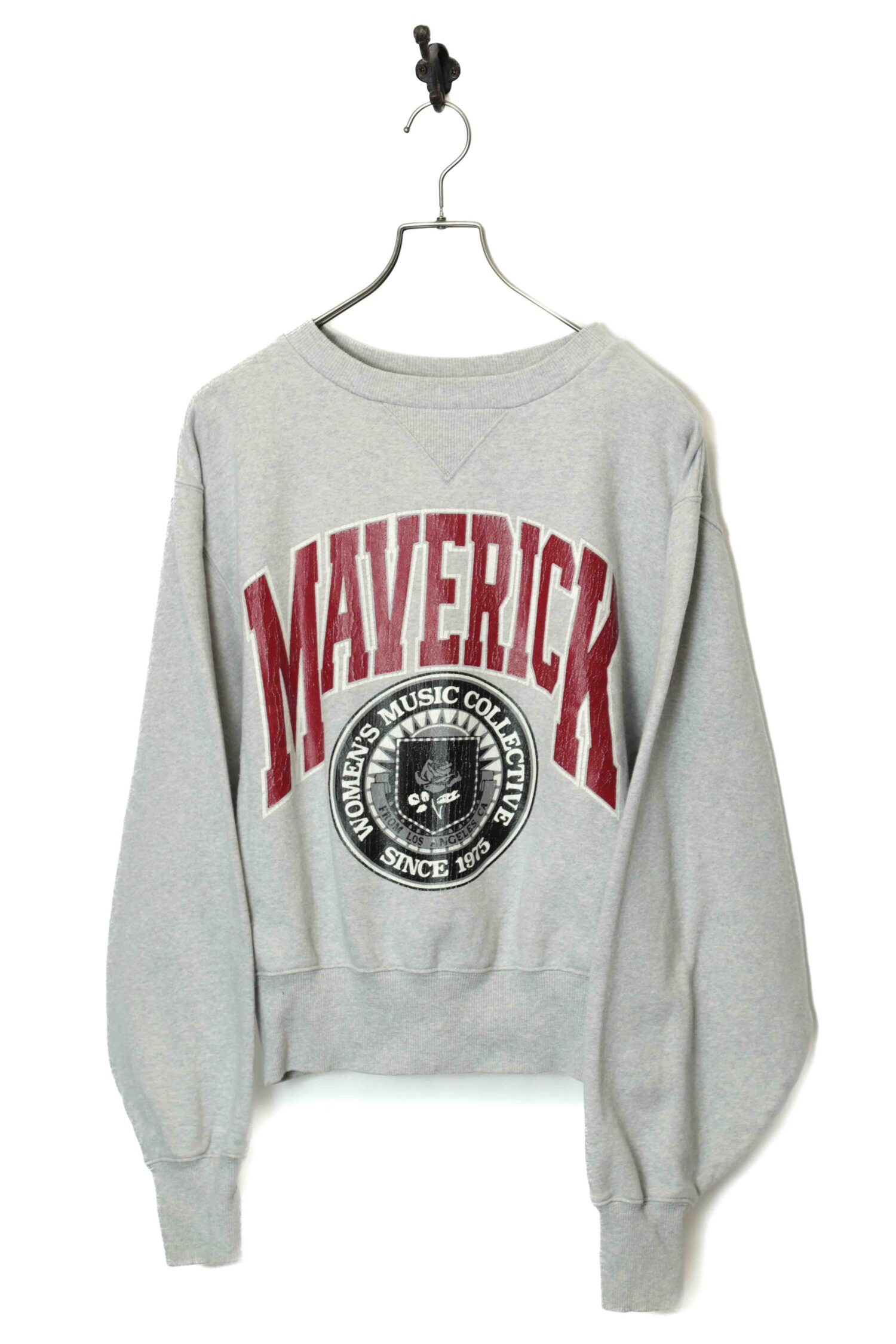 VINTAGE PRINTED SHORT SWEAT SHIRT/L