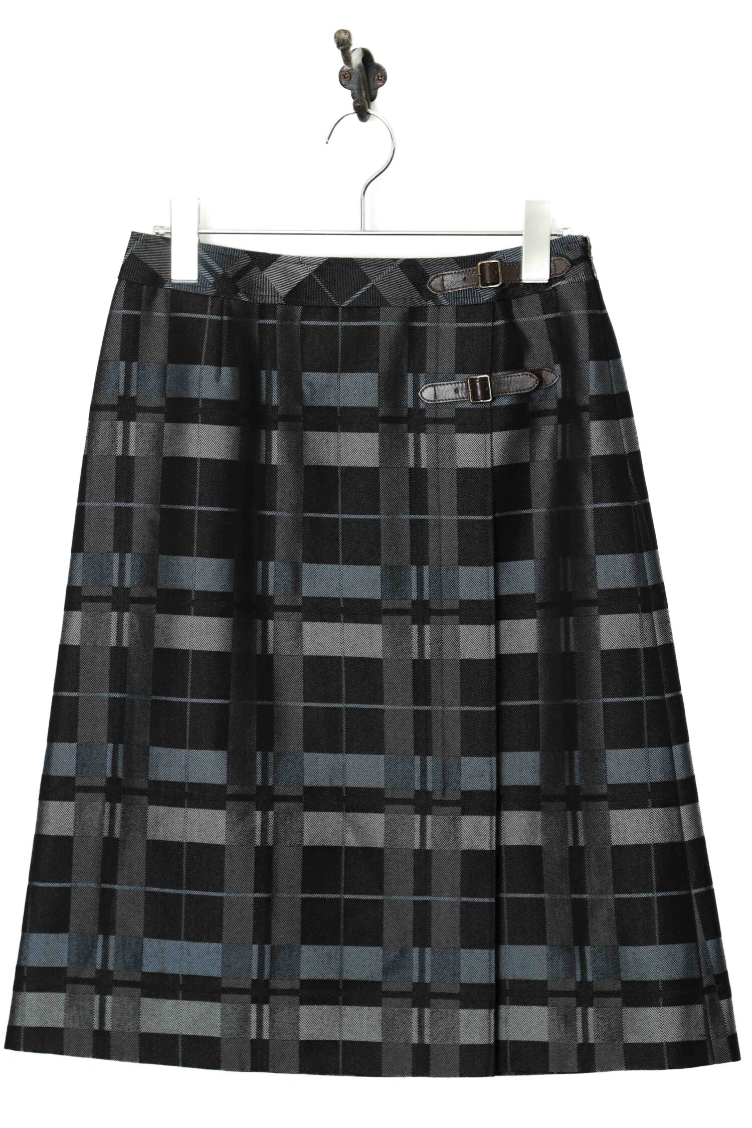 USED PAUL STUART CHECK SKIRT/W68