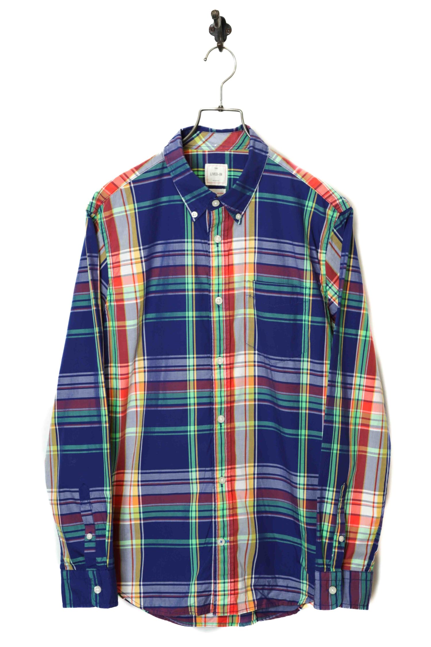 USED GAP CHECK PATTERN SHIRT/M