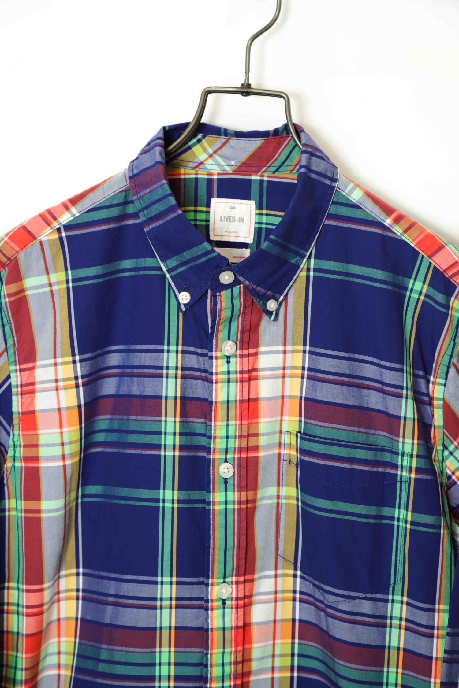 Alternative view of USED GAP CHECK PATTERN SHIRT/M