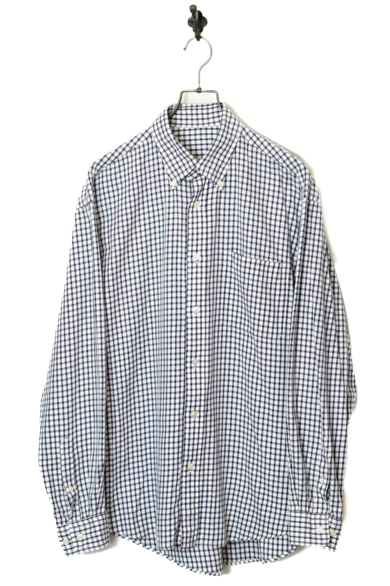 VINTAGE CHECK PATTERN SHIRT/XL