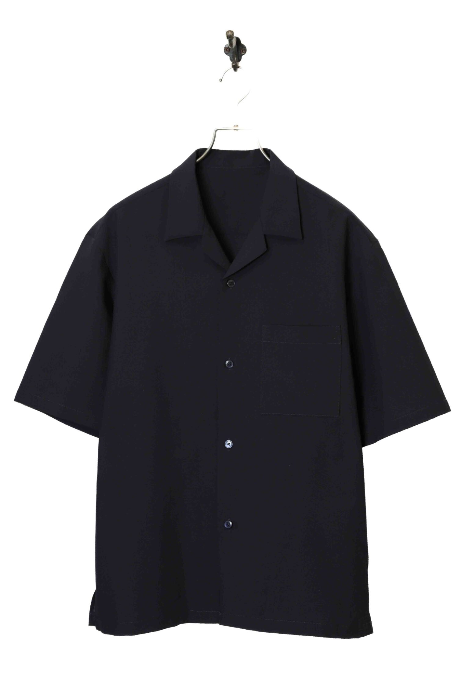 VINTAGE OPEN COLLAR SHIRT/L