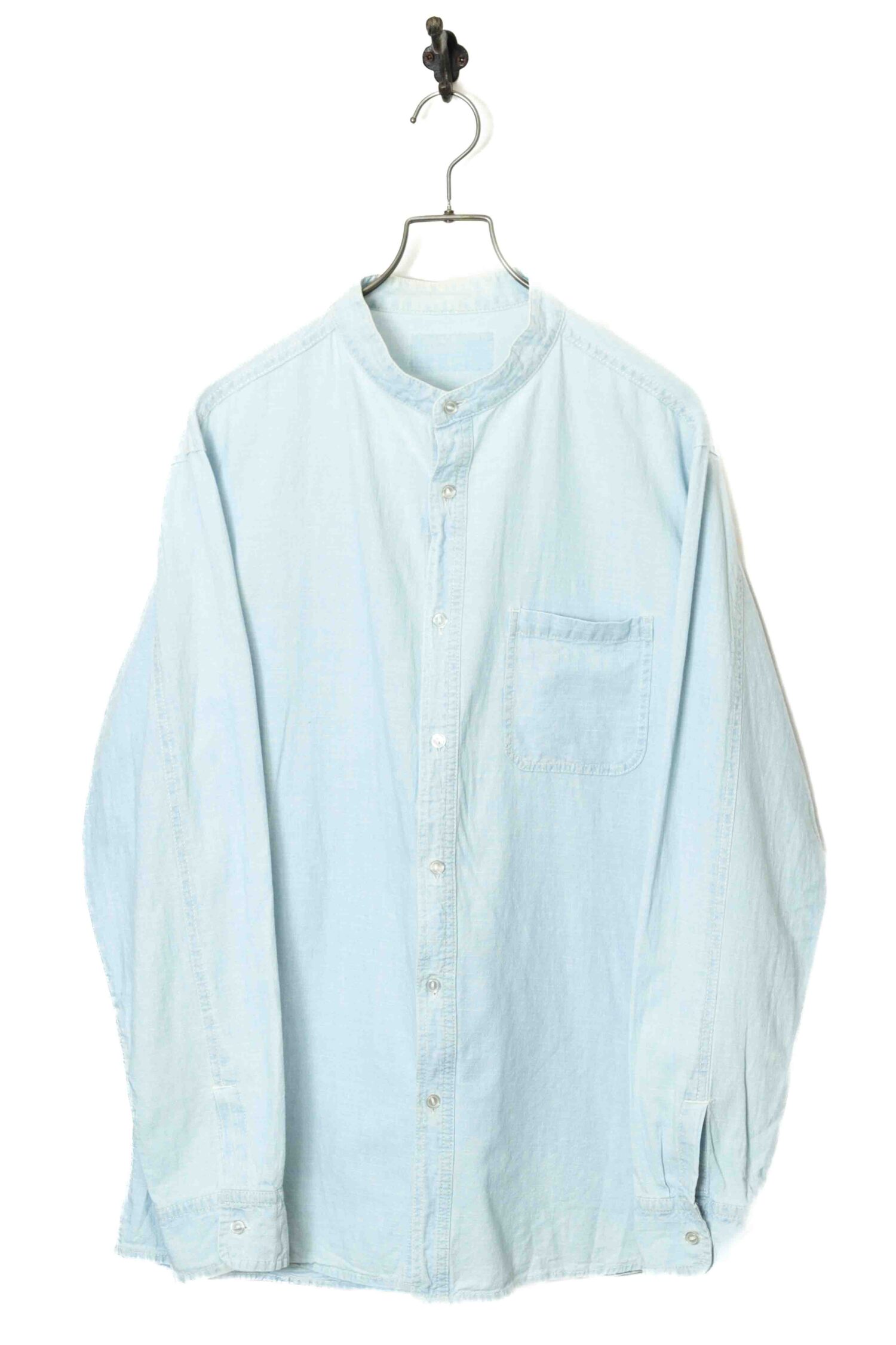 VINTAGE COLLARLESS SHIRT/L