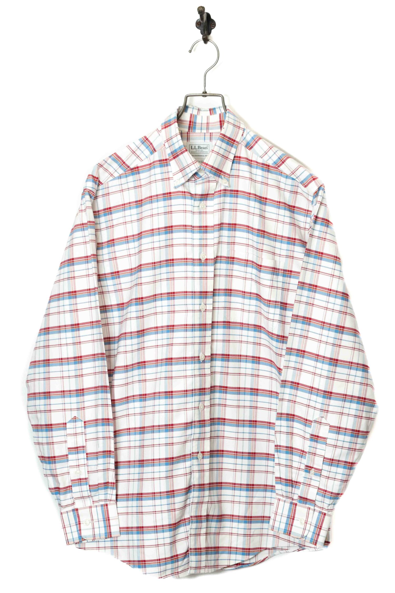 USED L.L.BEAN CHECK PATTERN SHIRT/L