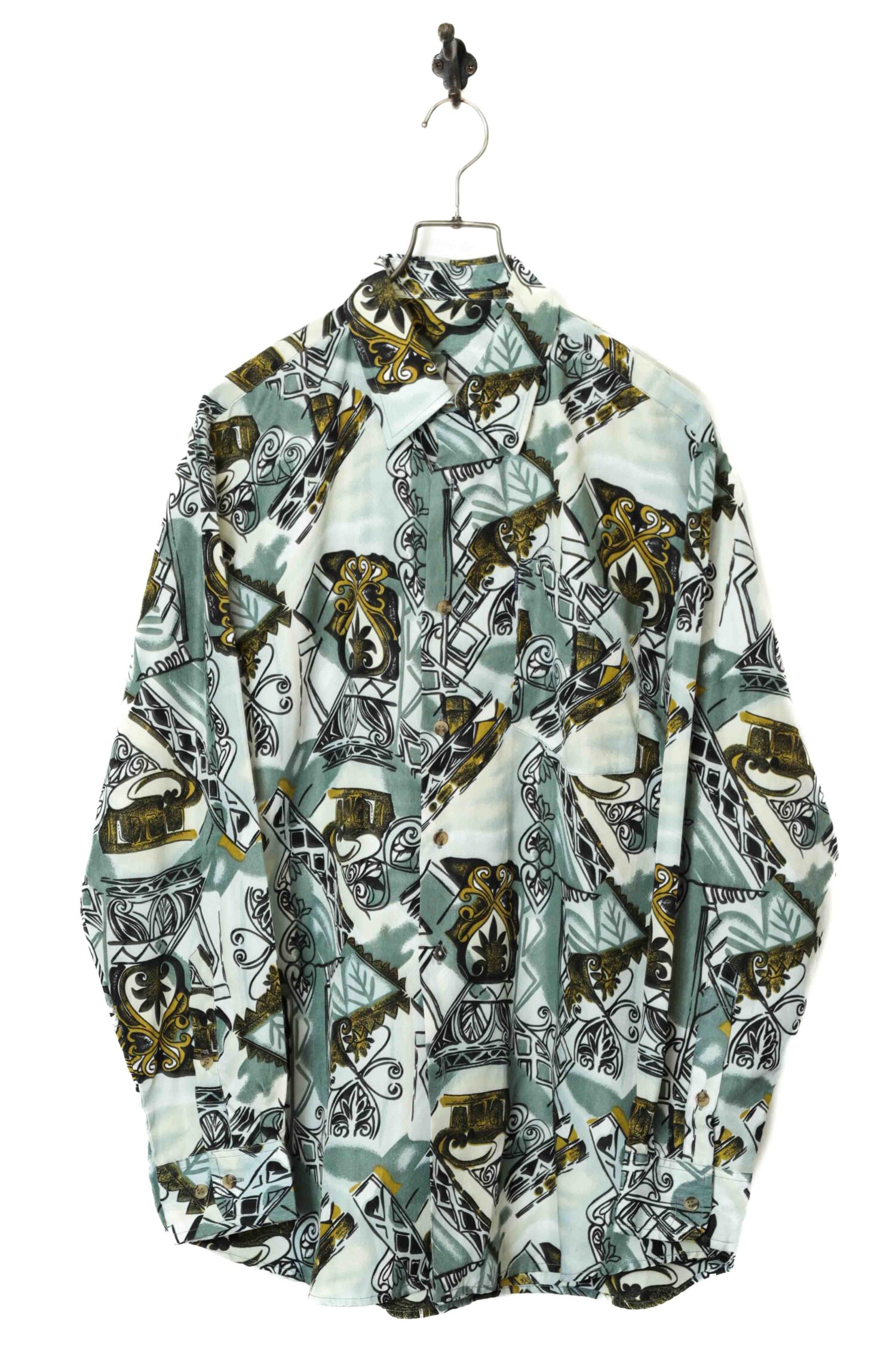 VINTAGE PRINTED SHIRT/L