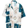 VINTAGE PRINTED SHORT SLEEVE SHIRT/XL