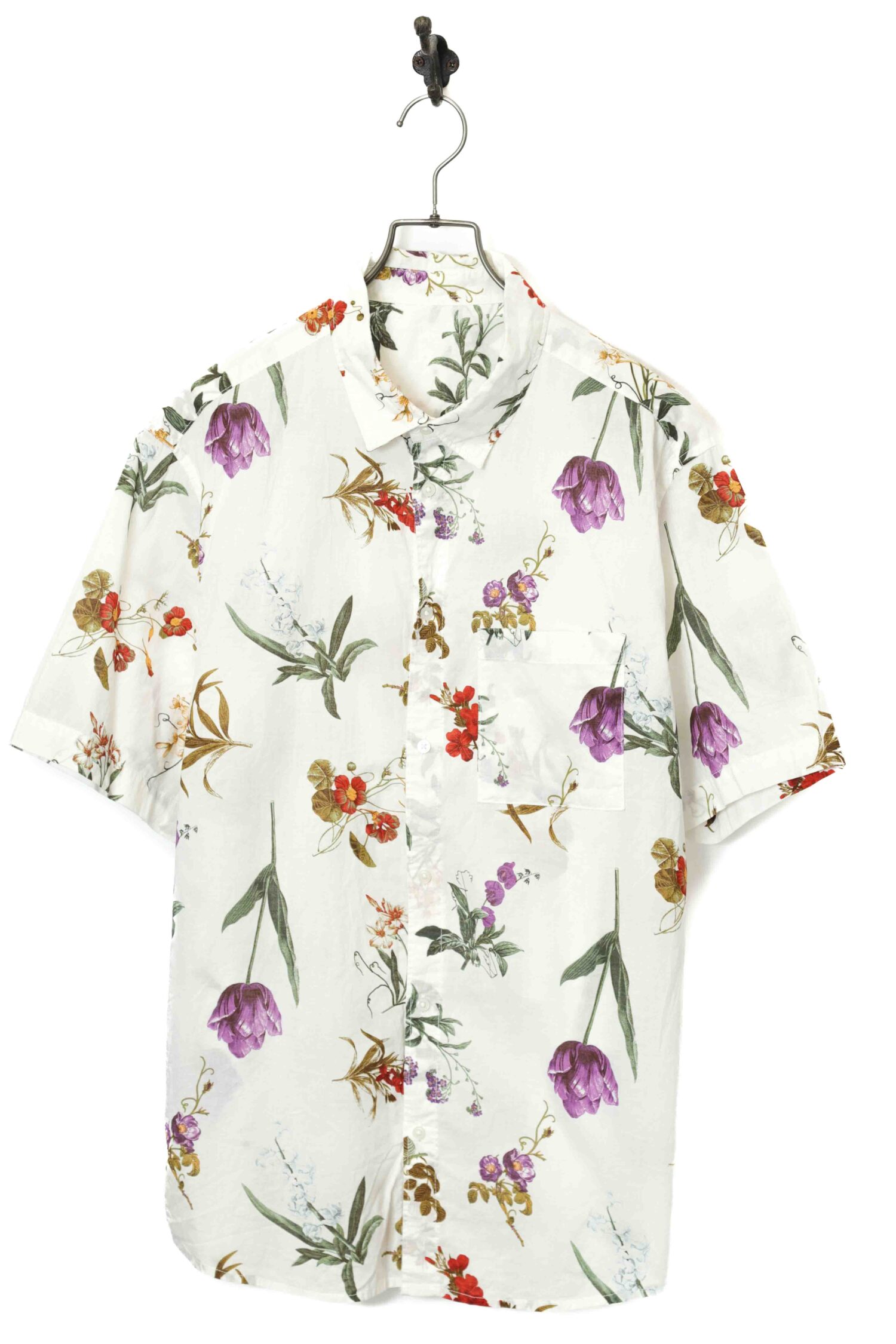 VINTAGE FLOWER PRINTED SHIRT/L