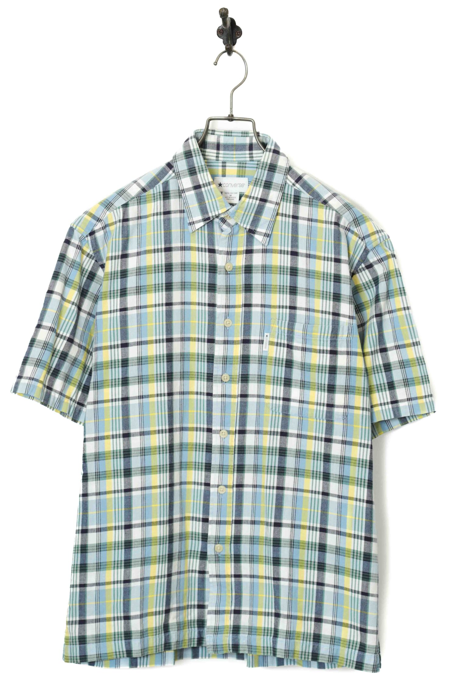 USED CHECK SHIRT/CONVERSE/M