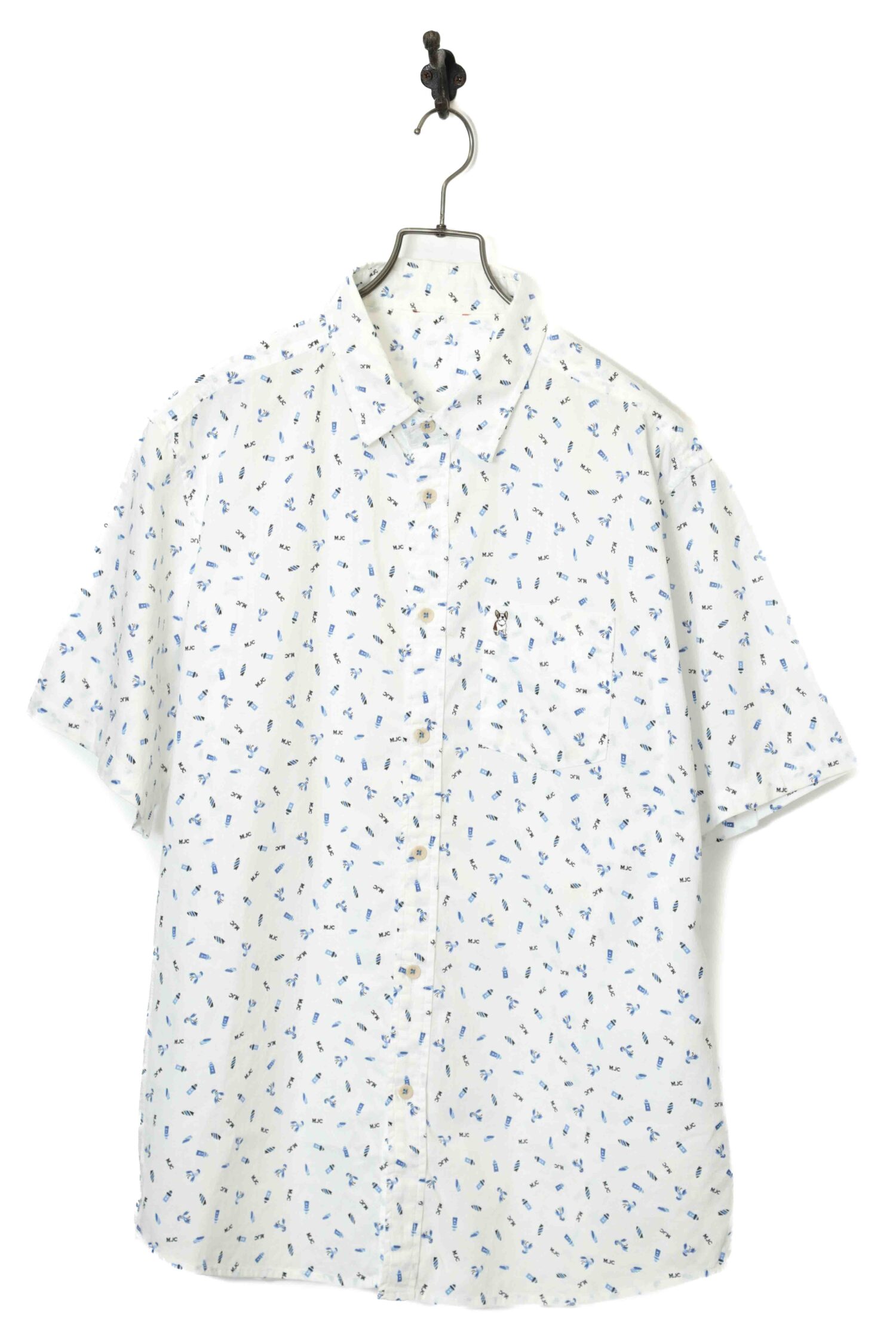 VINTAGE PRINTED SHIRT/L