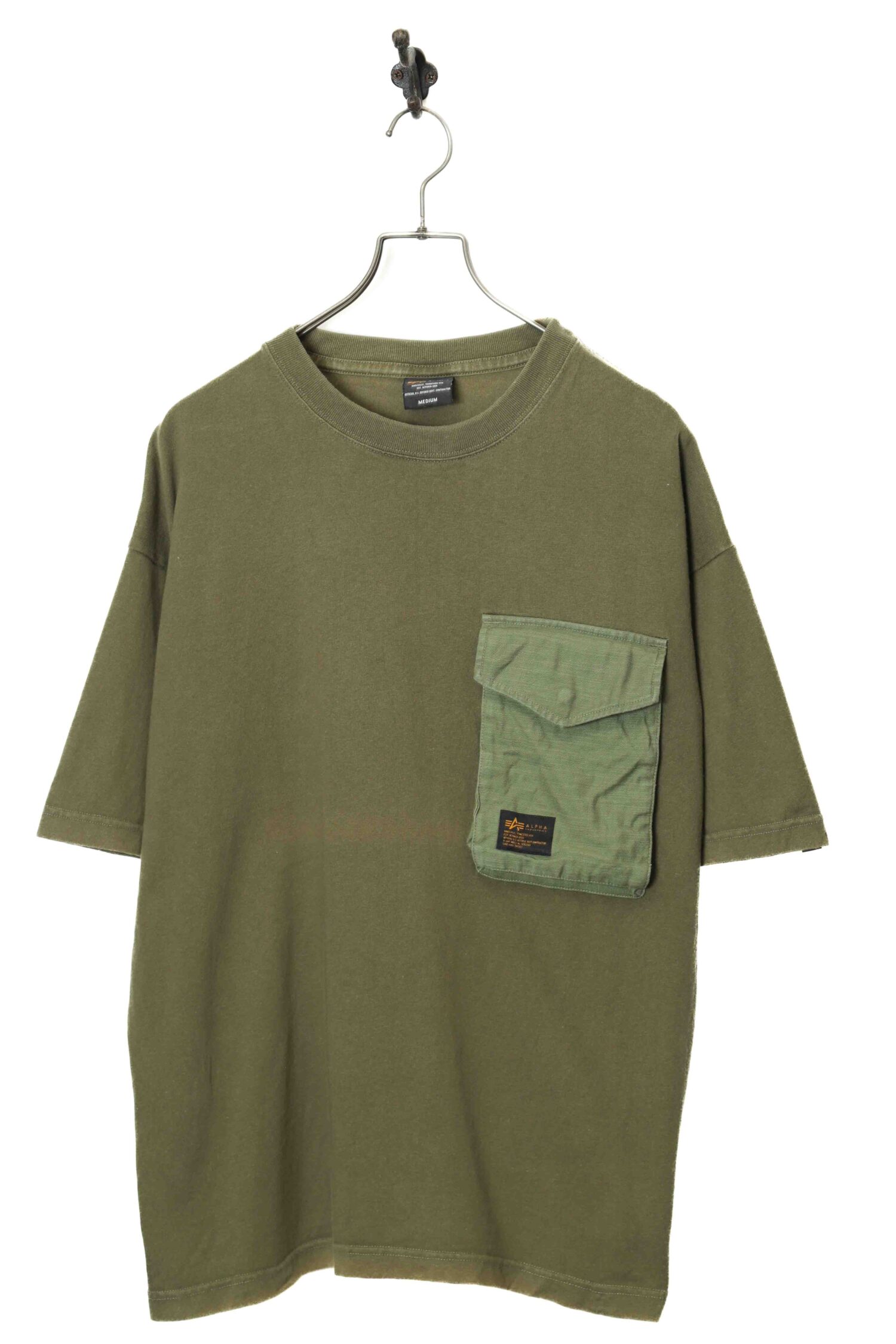 USED ALPHA INDUSTRIES MILITARY DESIGN T-SHIRT/M