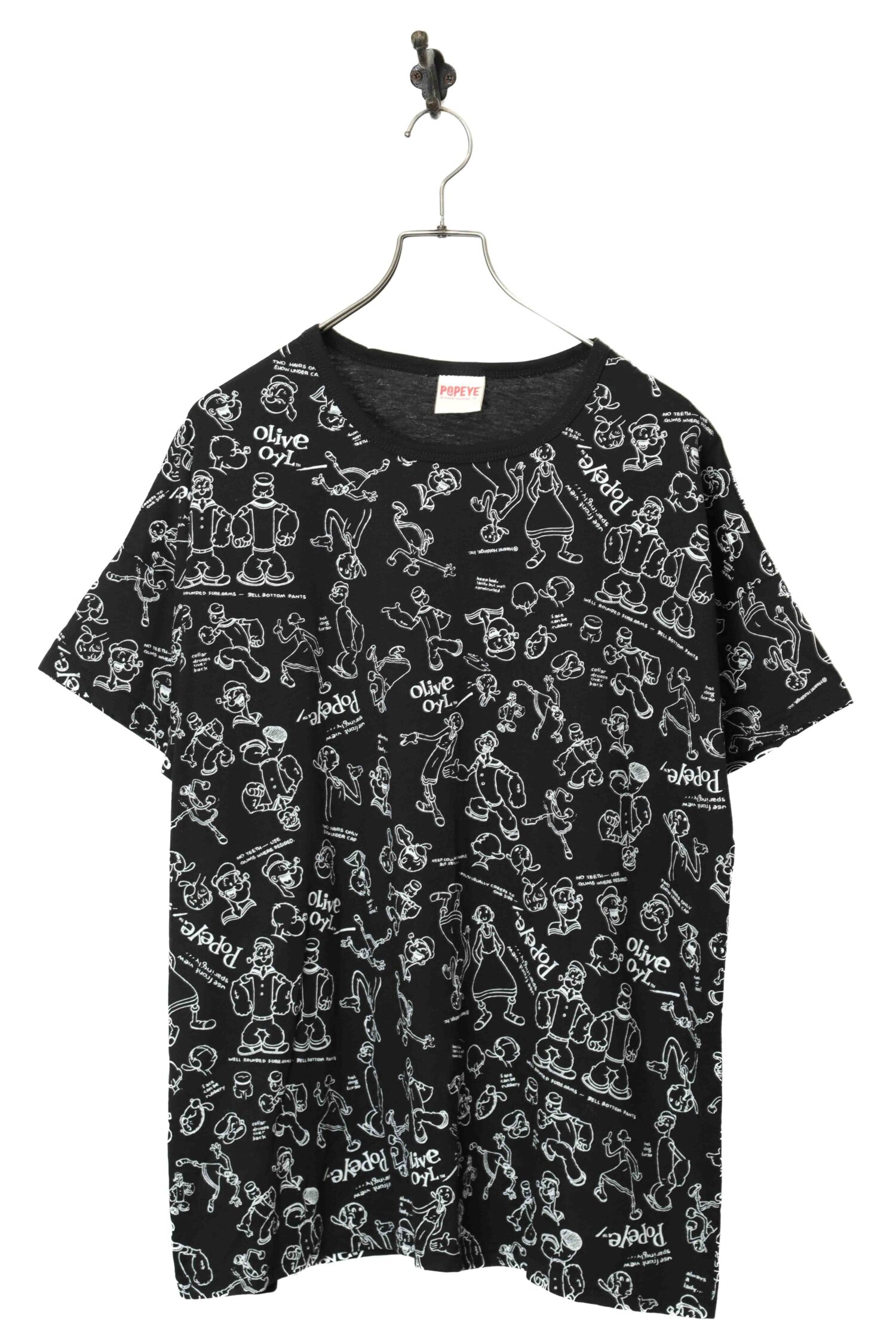 USED POPEYE PRINTED T-SHIRT/XL