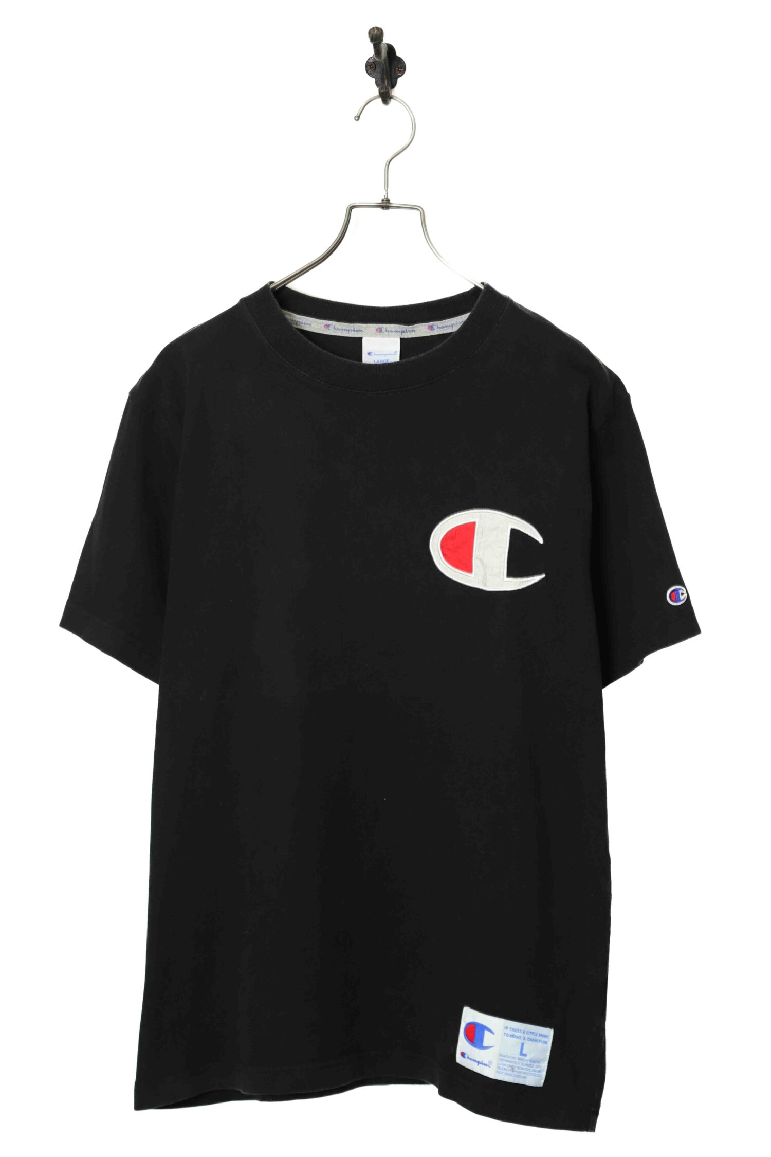 USED CHAMPION EMBROIDERY T-SHIRT/L